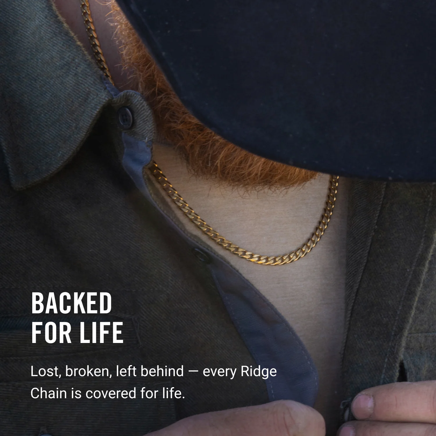 5mm Curb Chain - 18K Gold - 22" - Image 5