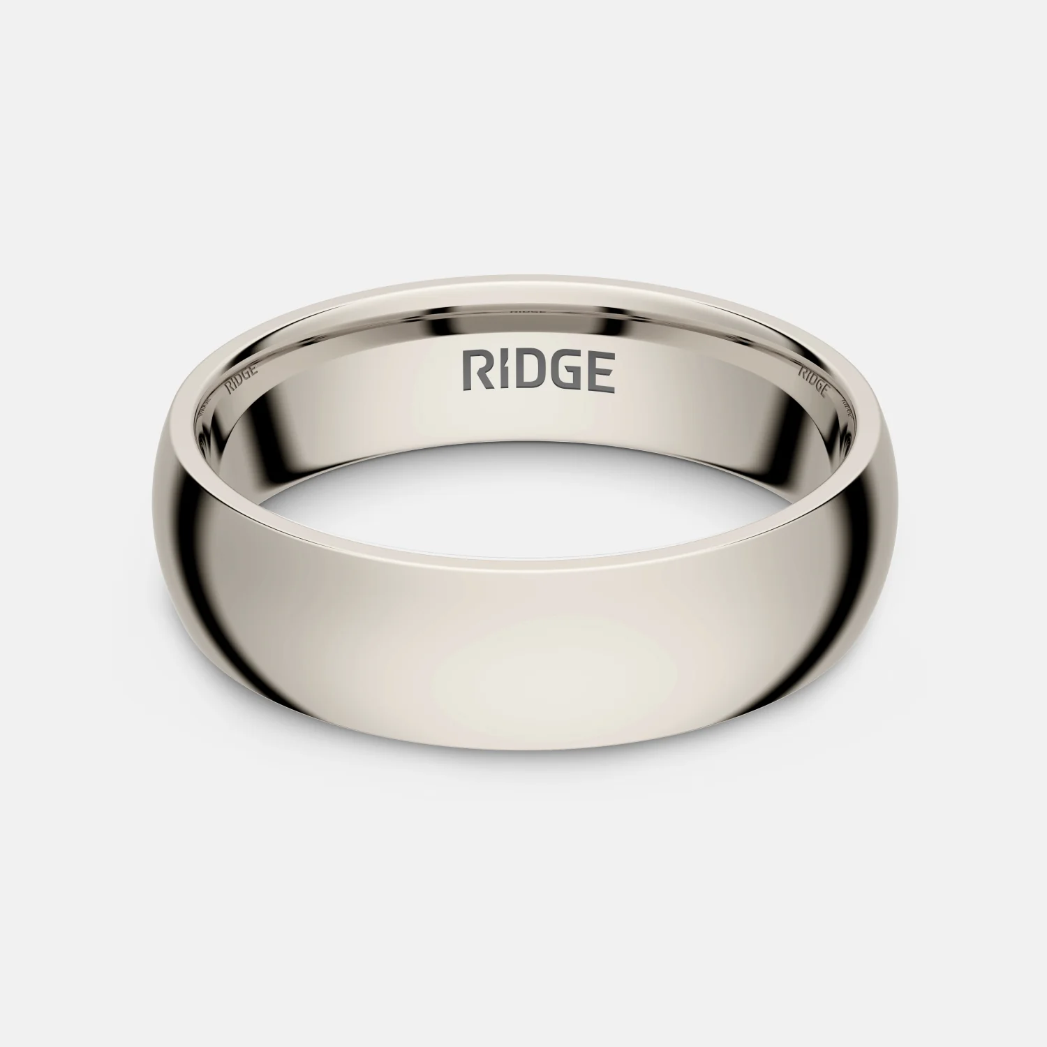 6mm Rounded Ring Set - Platinum - Tantalum Carbide - Image 2