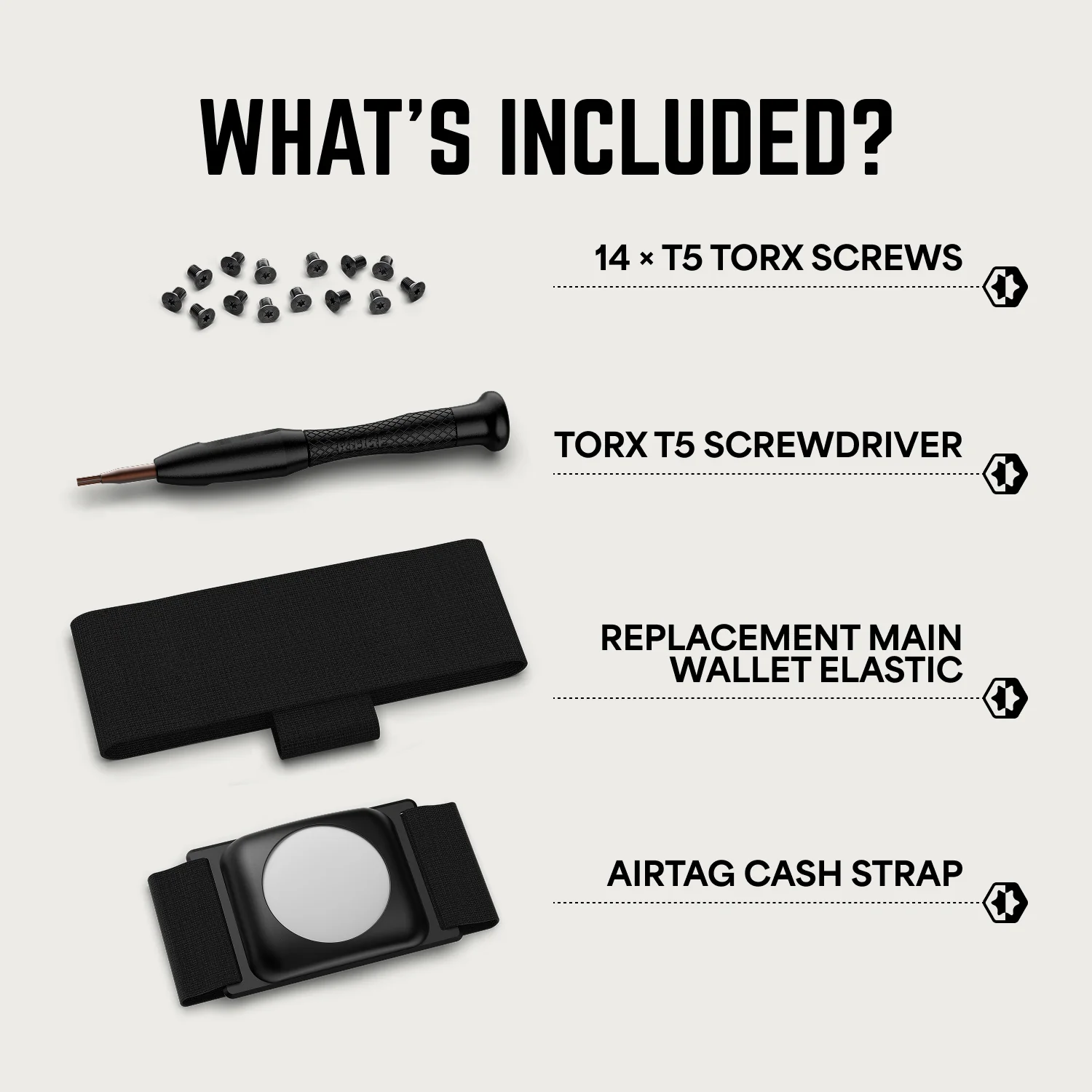 AirTag Cash Strap - Black - Image 4