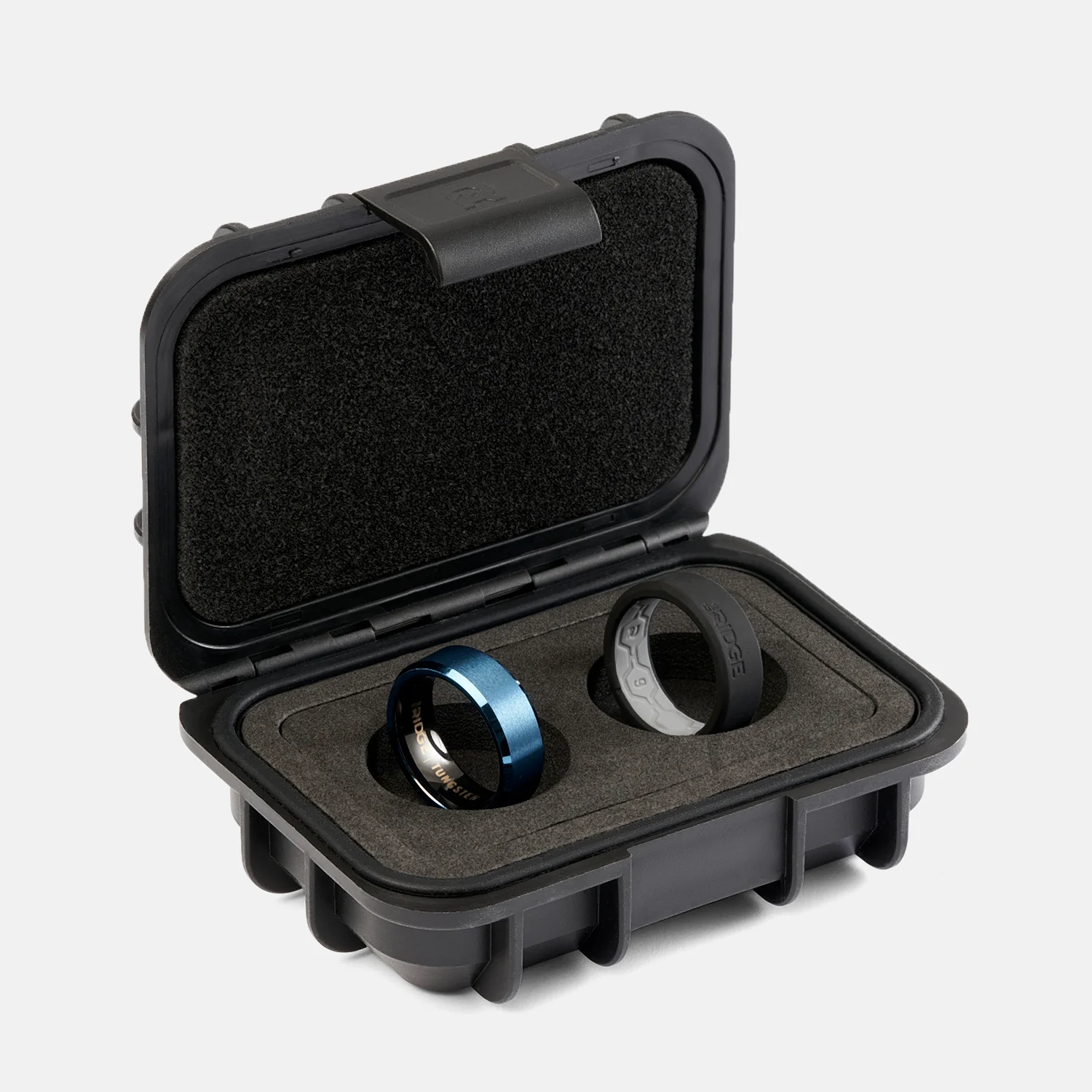 8mm Beveled Ring Set - Alpine Navy - Image 3