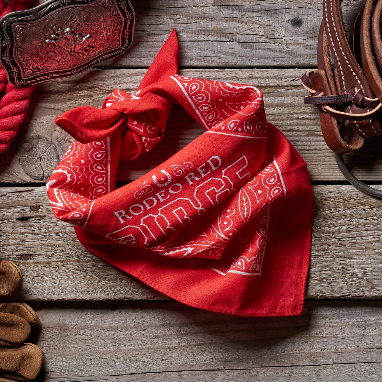 Ridge Bandana - Rodeo Red - Image 4