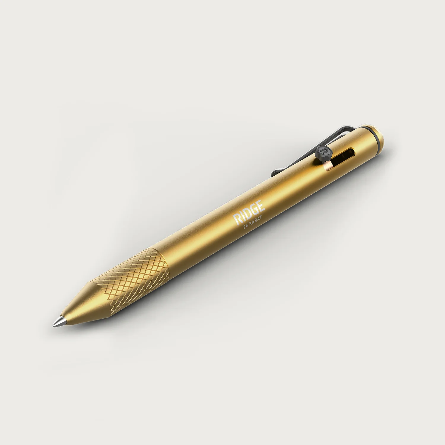 Ridge Bolt Action Pen - 24K Gold - Image 8