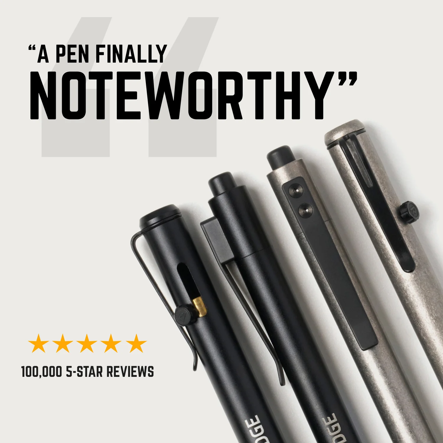 Ridge Bolt Action Pen - Gunmetal - Image 7