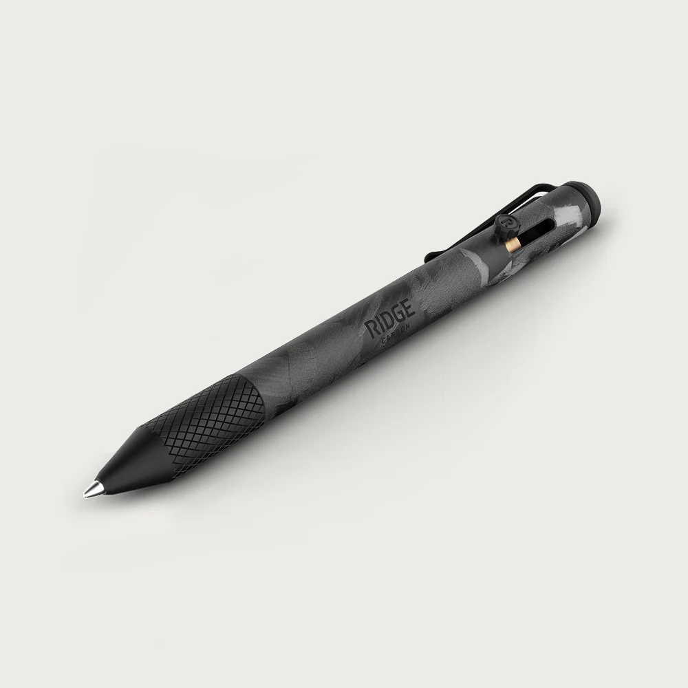 Ridge Bolt Action Pen - Forged Carbon
