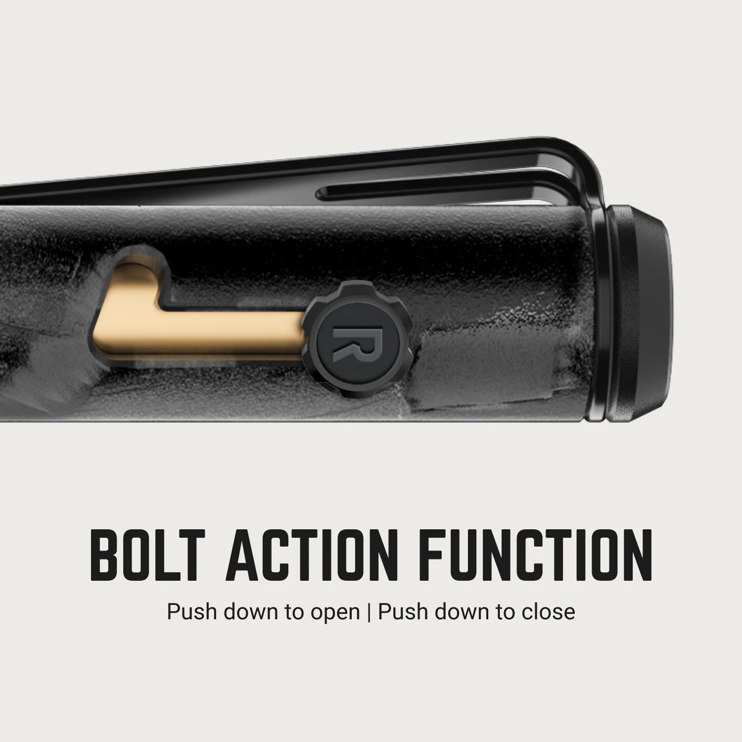 Ridge Bolt Action Pen - Burnt Titanium - Image 4