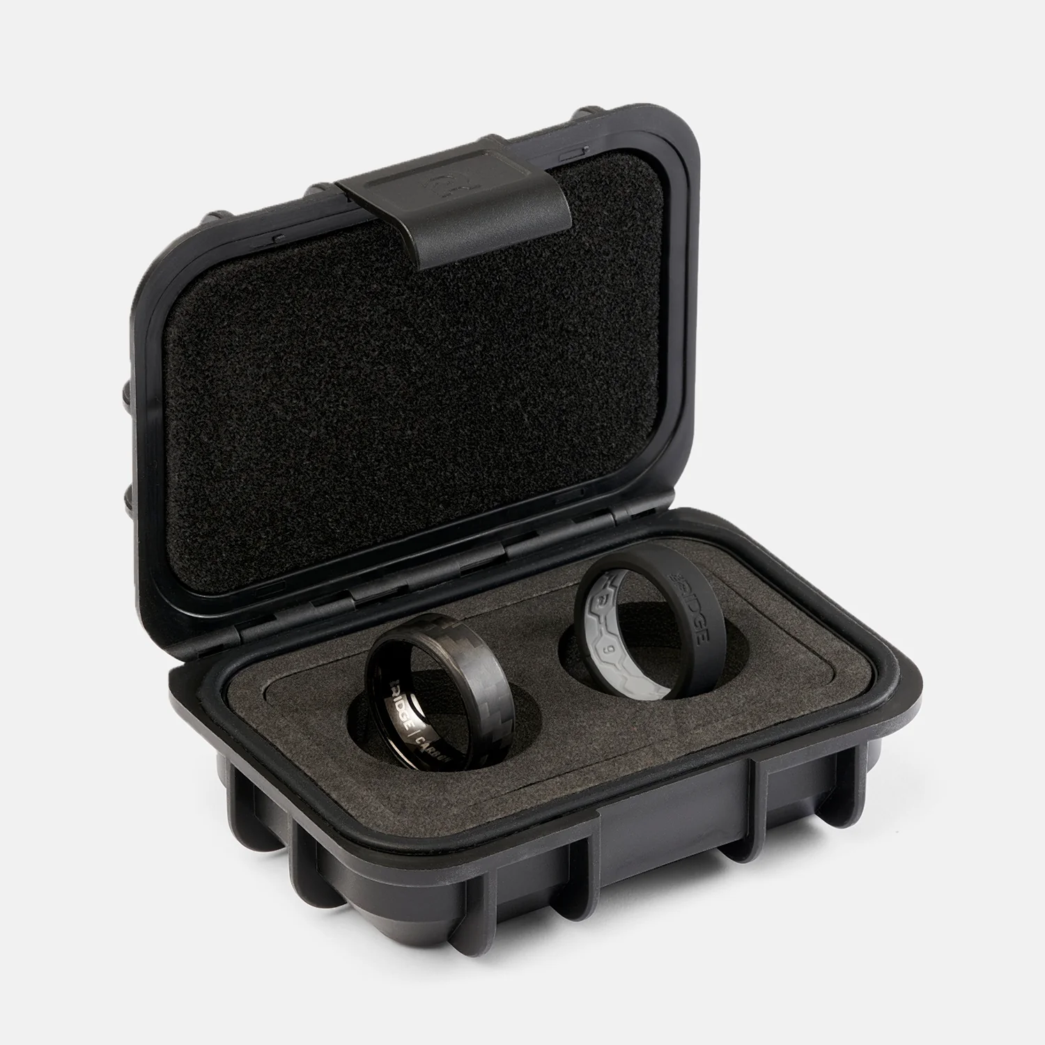 8mm Beveled Ring Set - Carbon Fiber 3K - Image 3