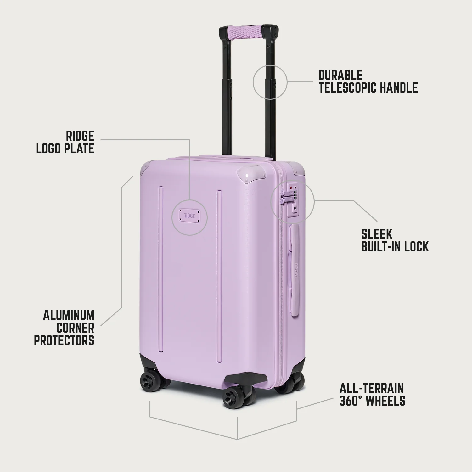 Ridge Carry-On Lavender - Image 10