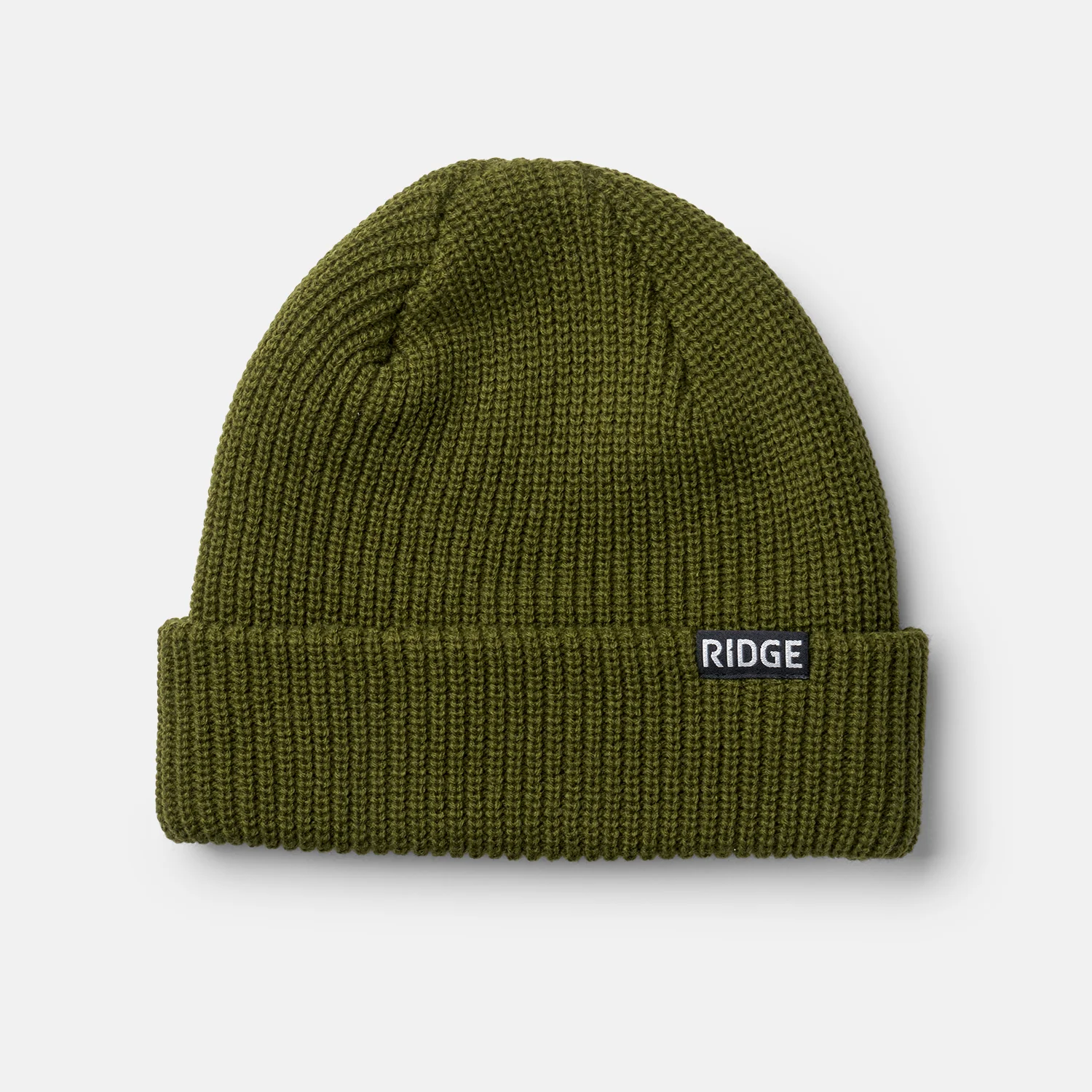 Ridge Classic Cuffed Beanie - Matte Olive - Image 2