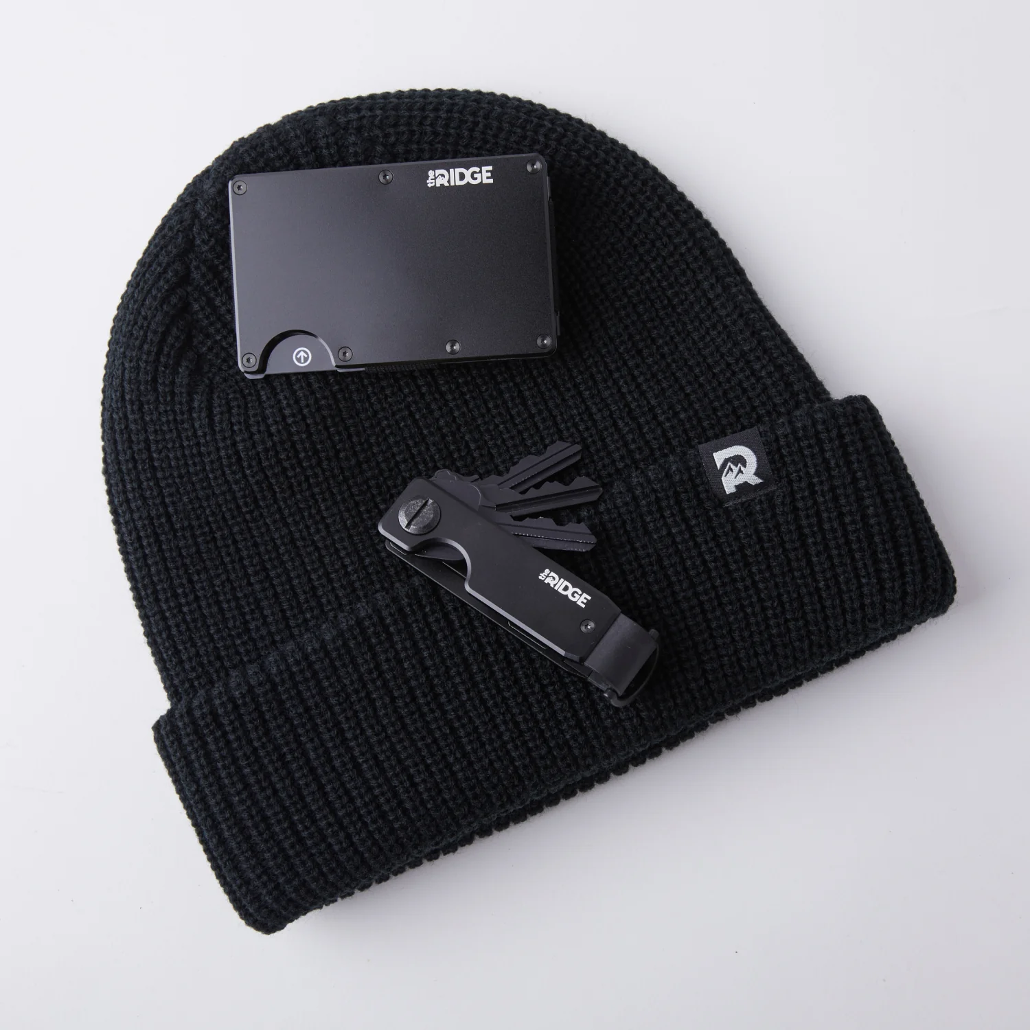 Ridge Classic Cuffed Beanie - Royal Black - Image 6