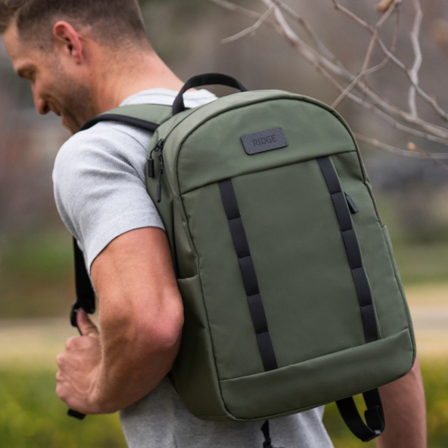 Commuter Backpack 18L - Matte Olive - Image 5