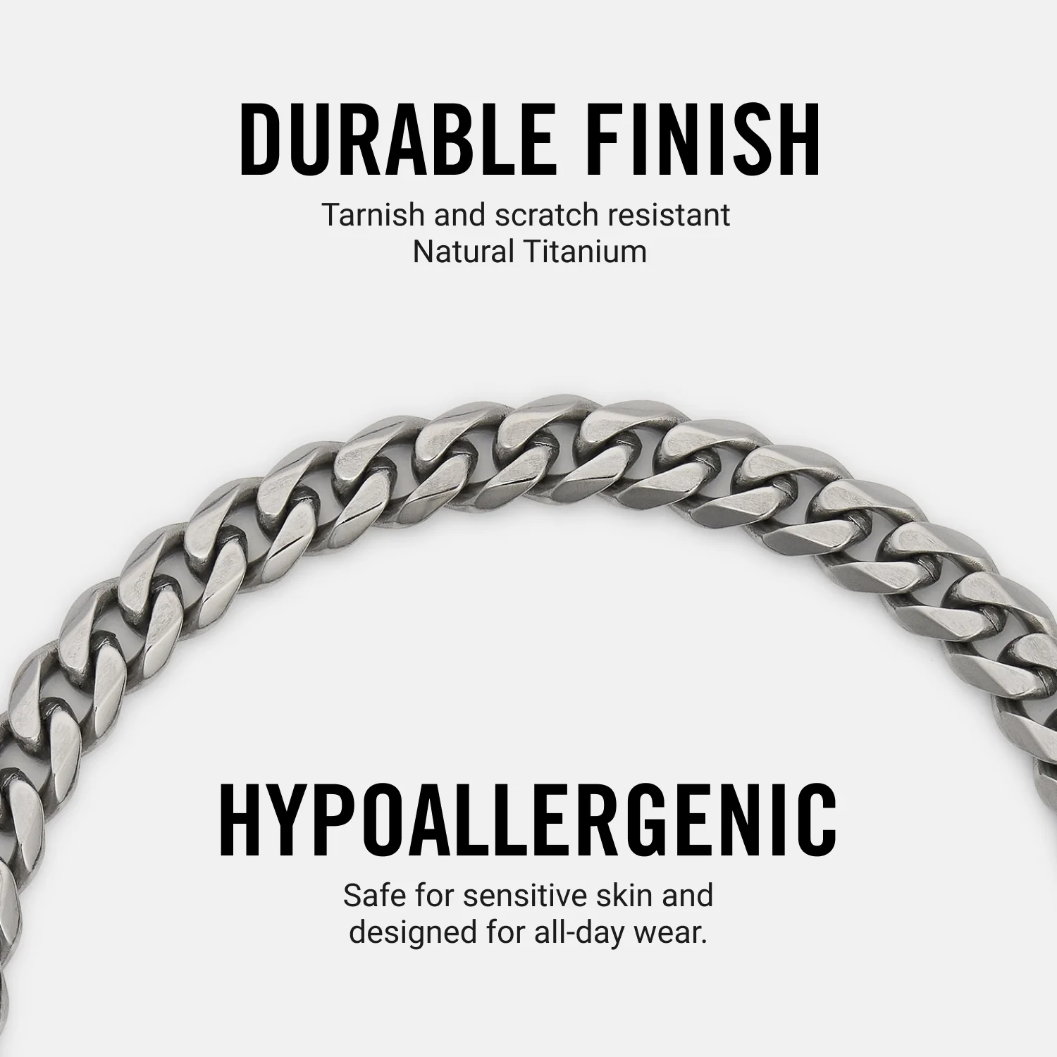 Curb Chain Kit - Titanium - Medium - Image 7
