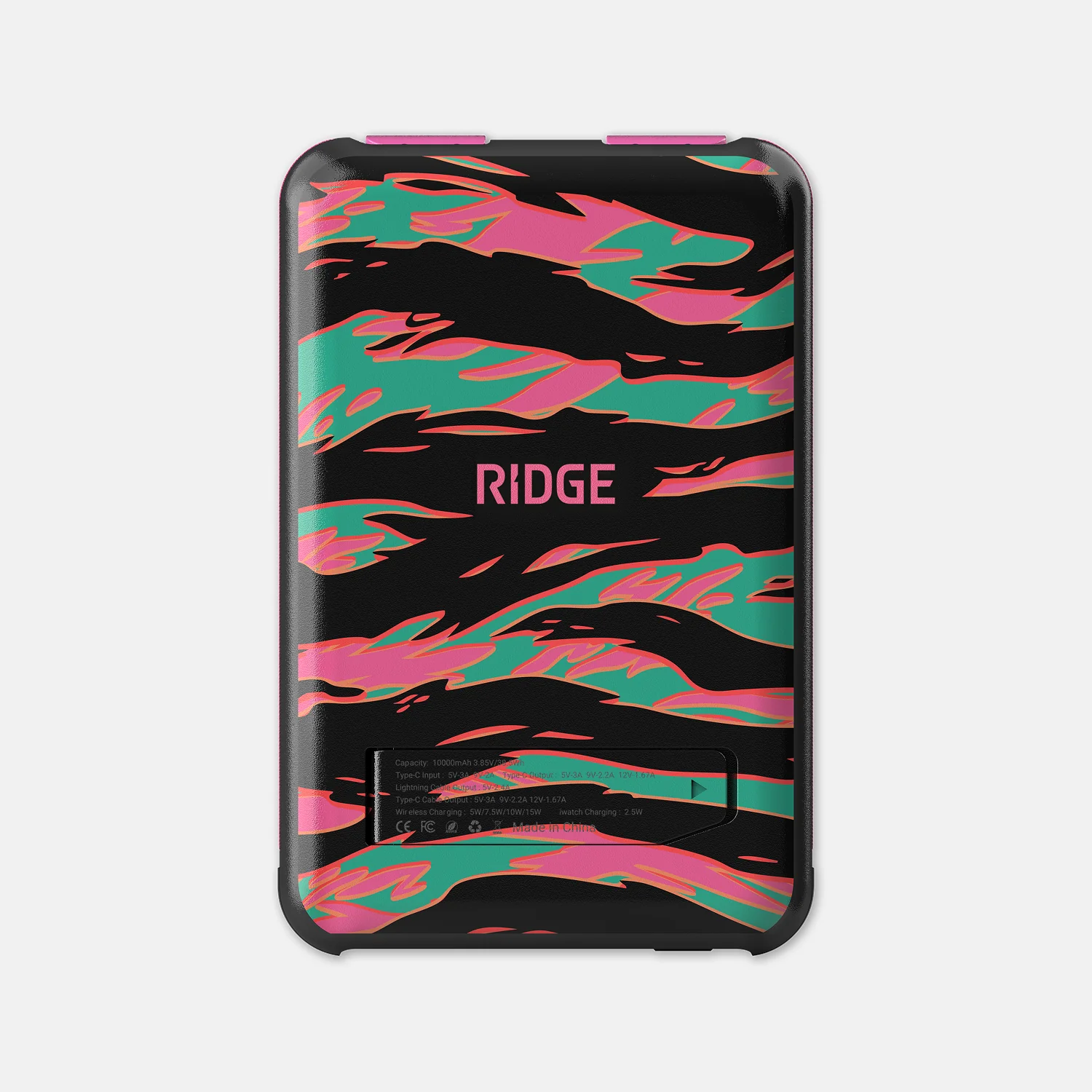 Ridge Wallet for MagSafe & Power Bank Kit - Neon Tiger - Image 2