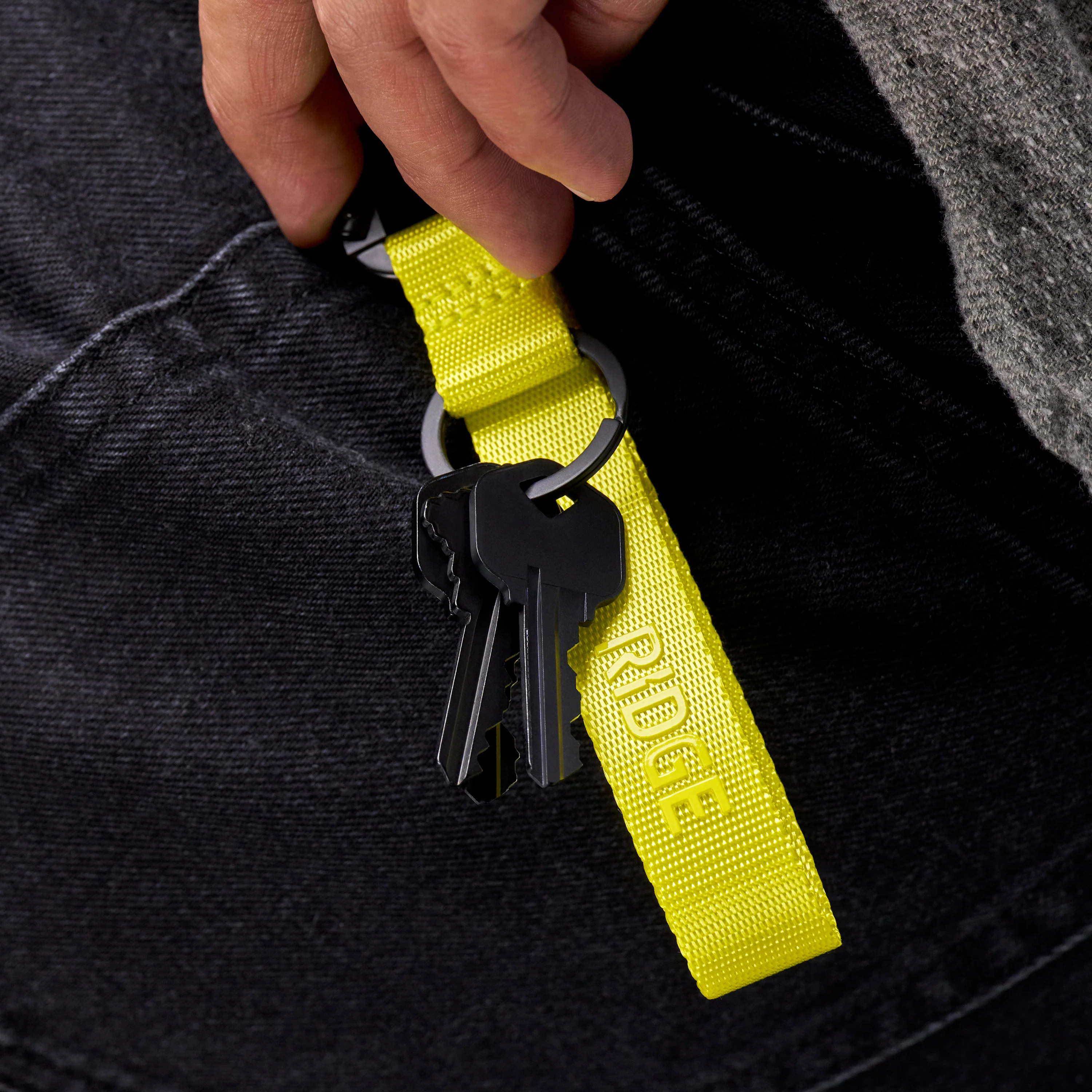 Ridge Keychain - Hyper Lime - Image 4