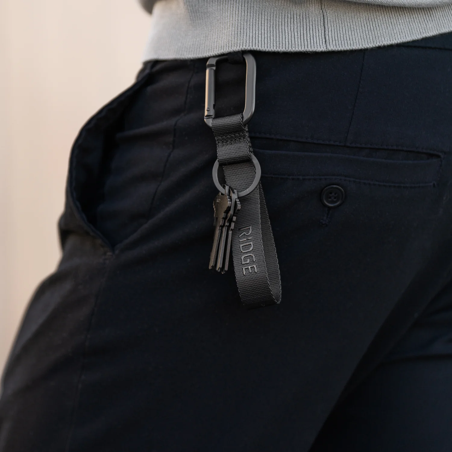 Ridge Keychain - Matte Black - Image 5