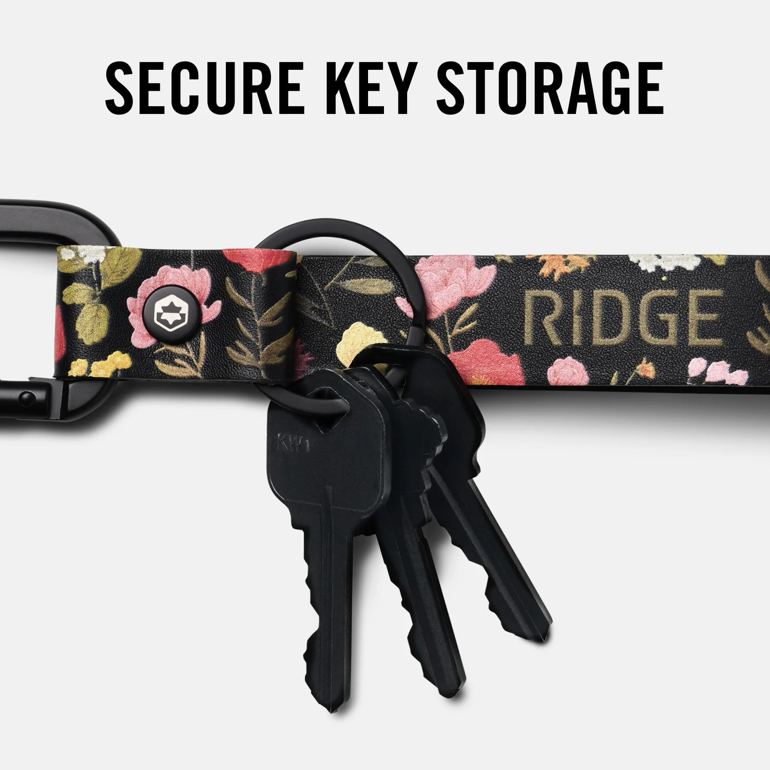 Ridge Keychain - Moonlight Garden Leather - Image 6