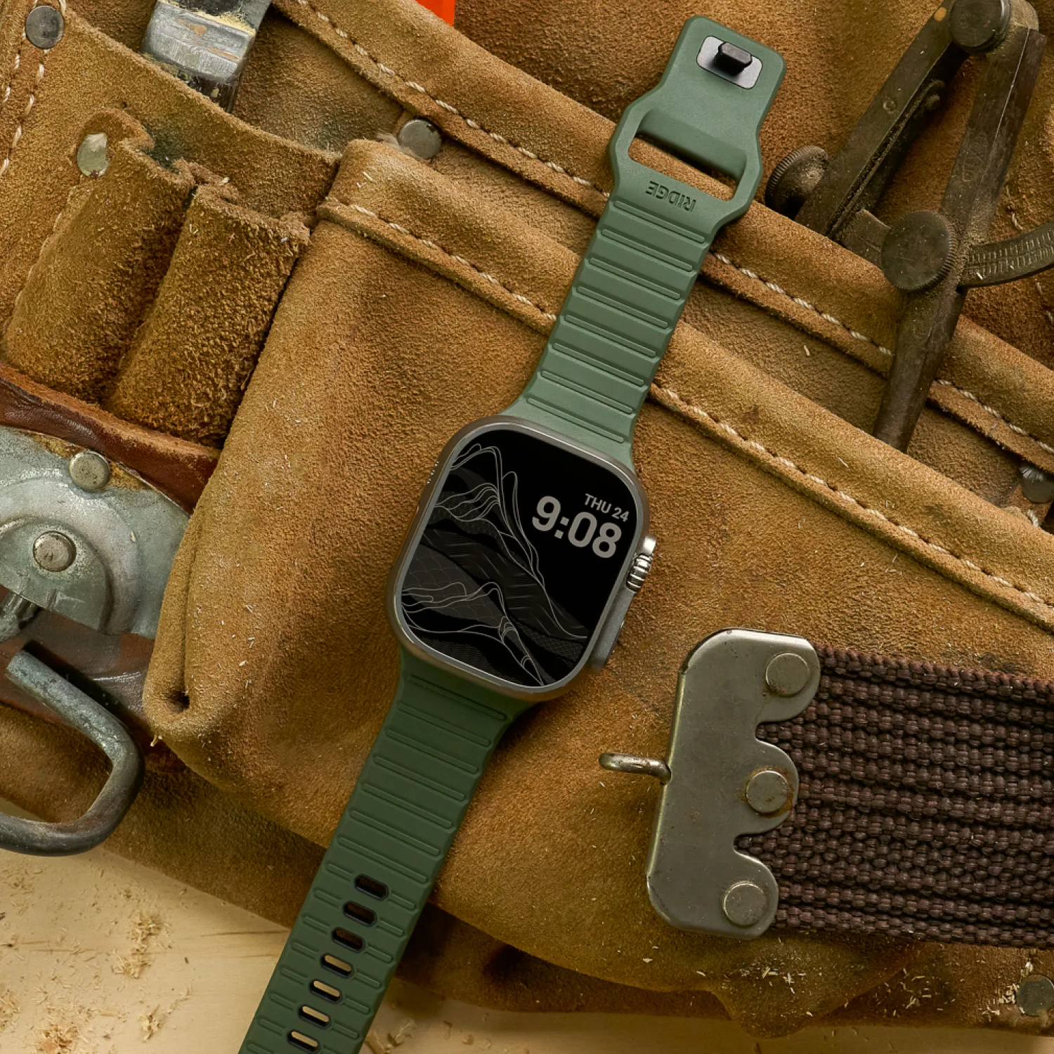 Everyday Watch Strap - Matte Olive - Ultra/46mm - Image 5