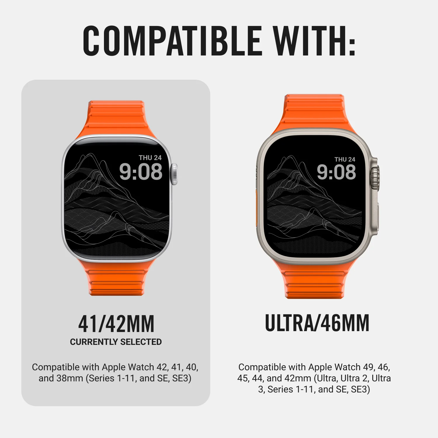 Everyday Watch Straps - Basecamp Orange - 41/42mm - Image 9