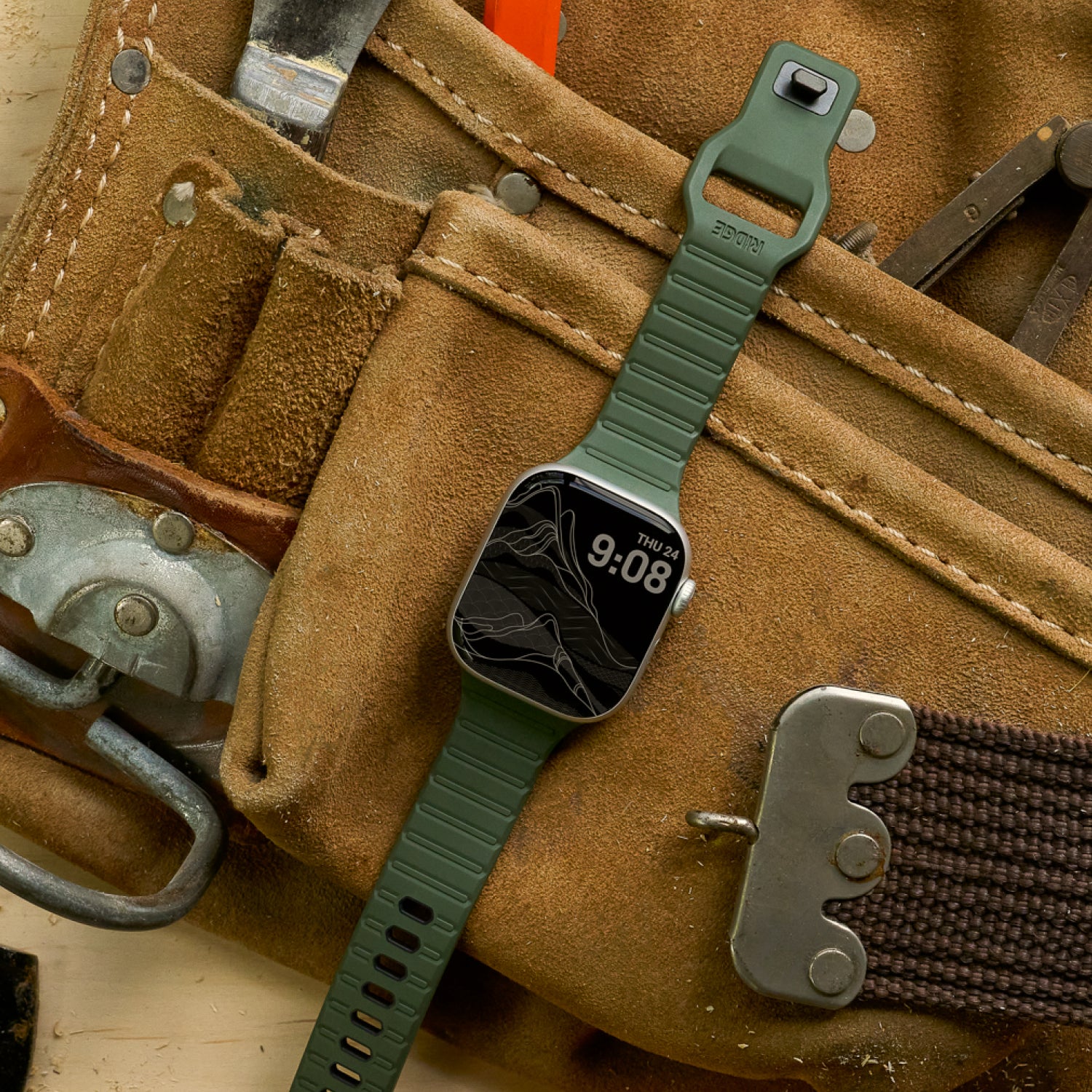 Everyday Watch Strap - Matte Olive - 41/42mm - Image 5