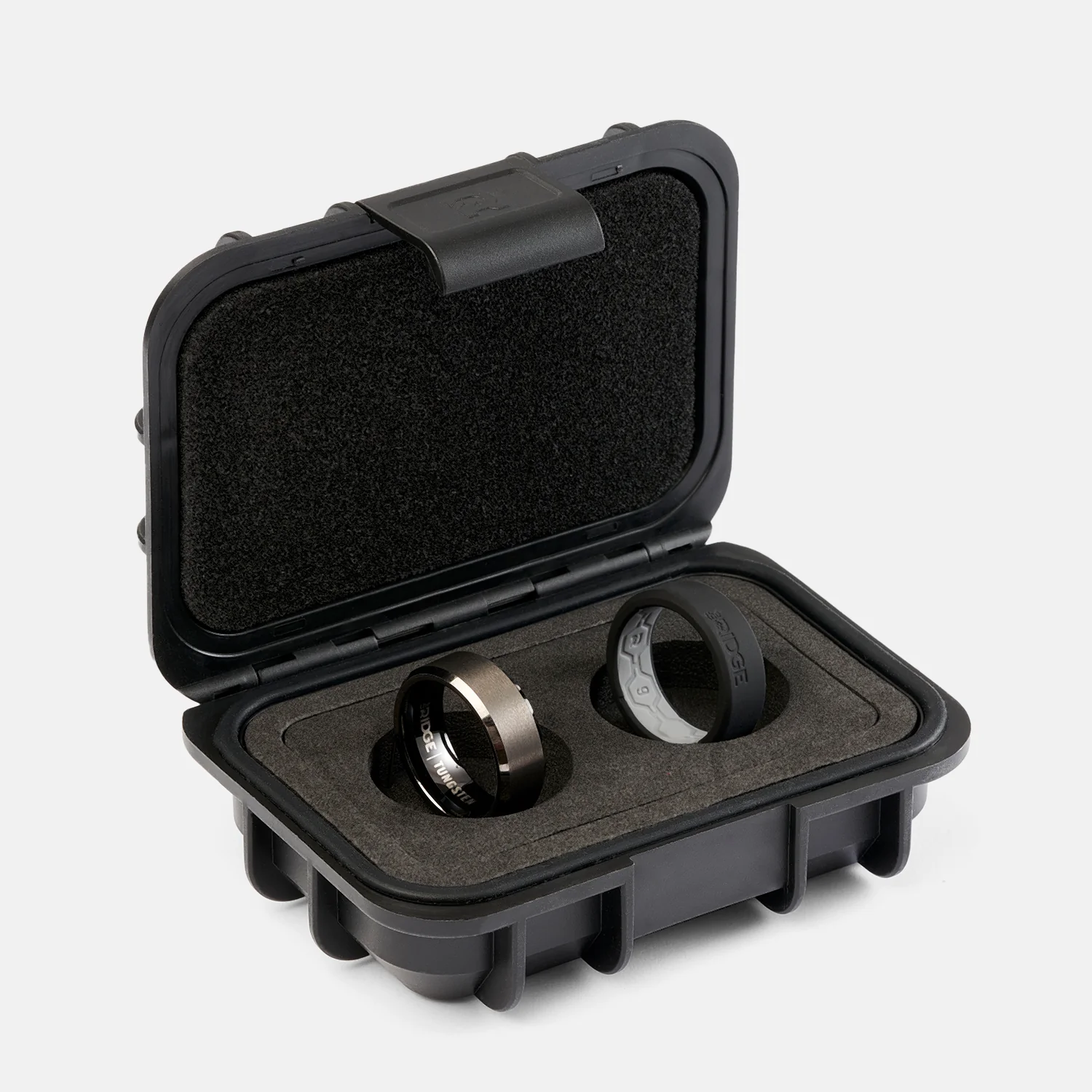 8mm Beveled Ring Set - Gunmetal - Image 3