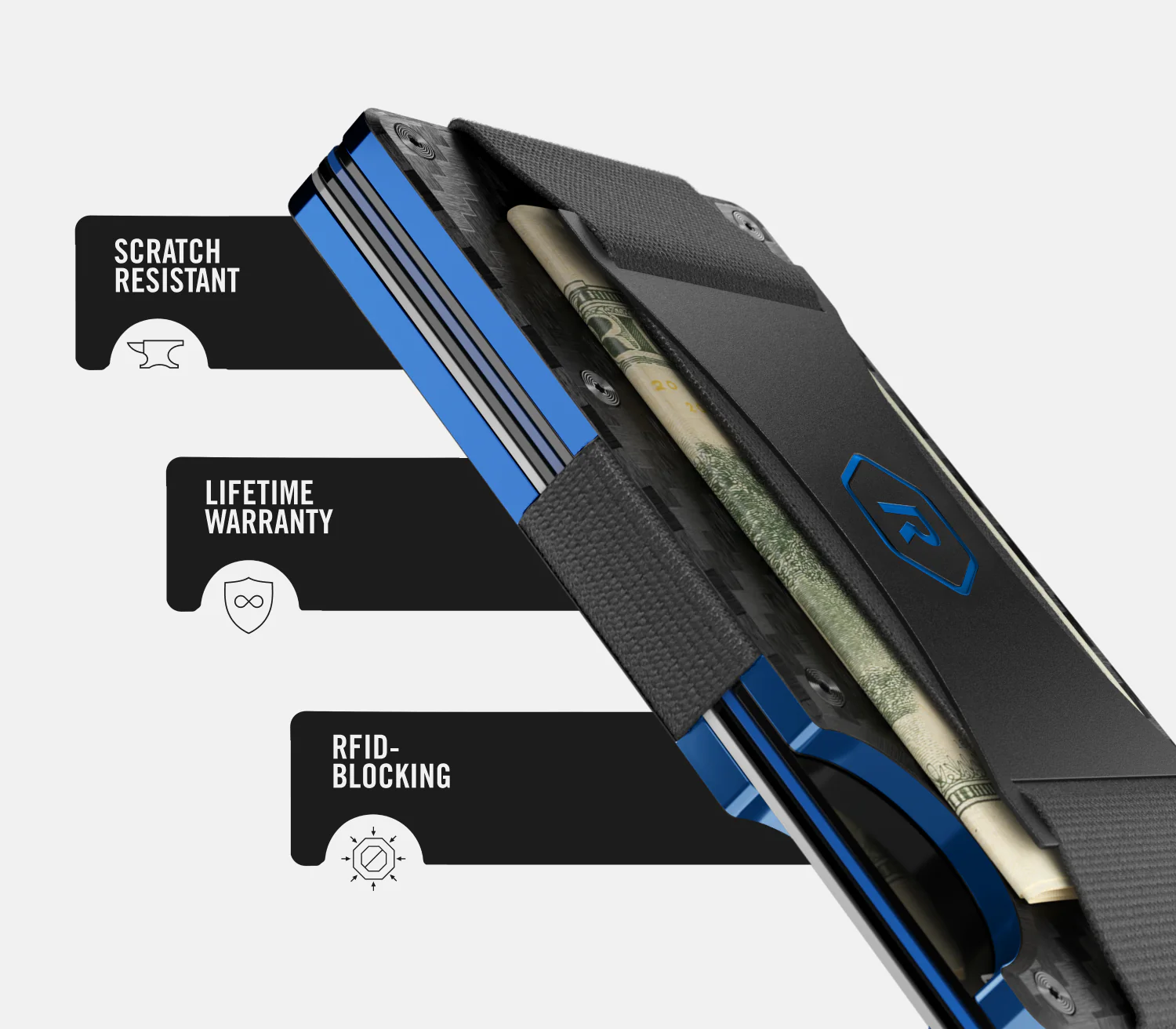 Ridge Wallet - High Dive Blue Carbon 002 - Image 9