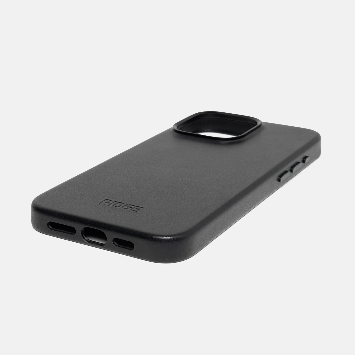 Ridge Phone Case - Midnight Black Leather - iPhone 15 Pro Max - Image 4