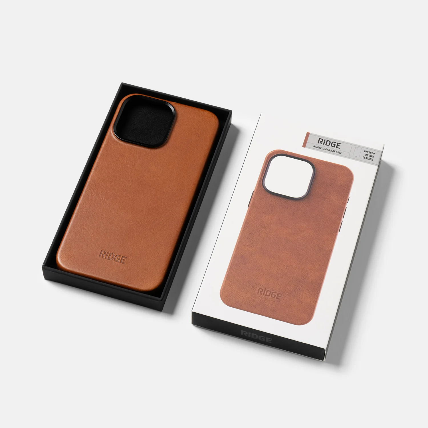 Ridge Phone Case - Tobacco Brown Leather - iPhone 15 Pro Max - Image 4