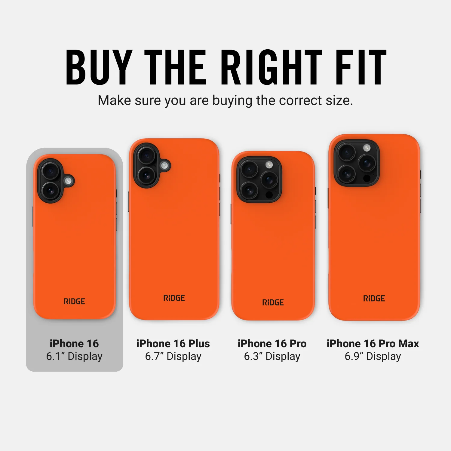 Ridge Phone Case - Basecamp Orange - iPhone 16 - Image 9