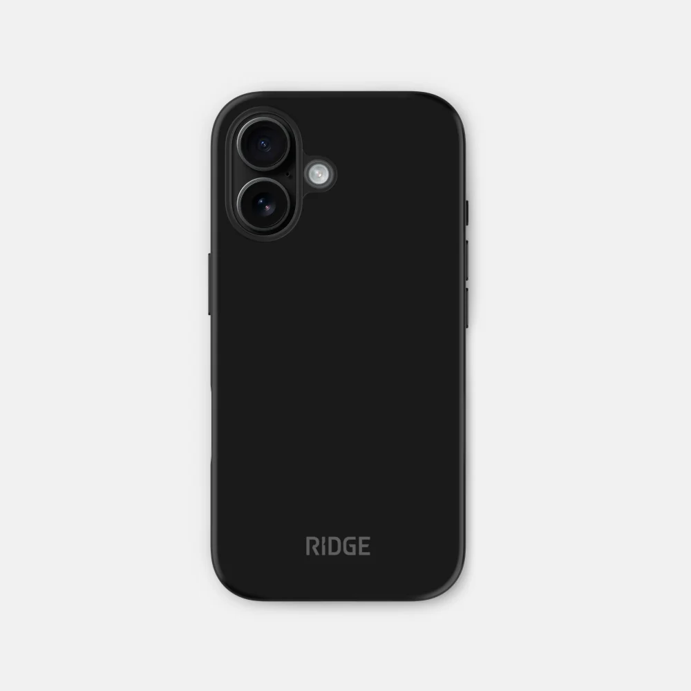Ridge Phone Case - Matte Black - iPhone 16