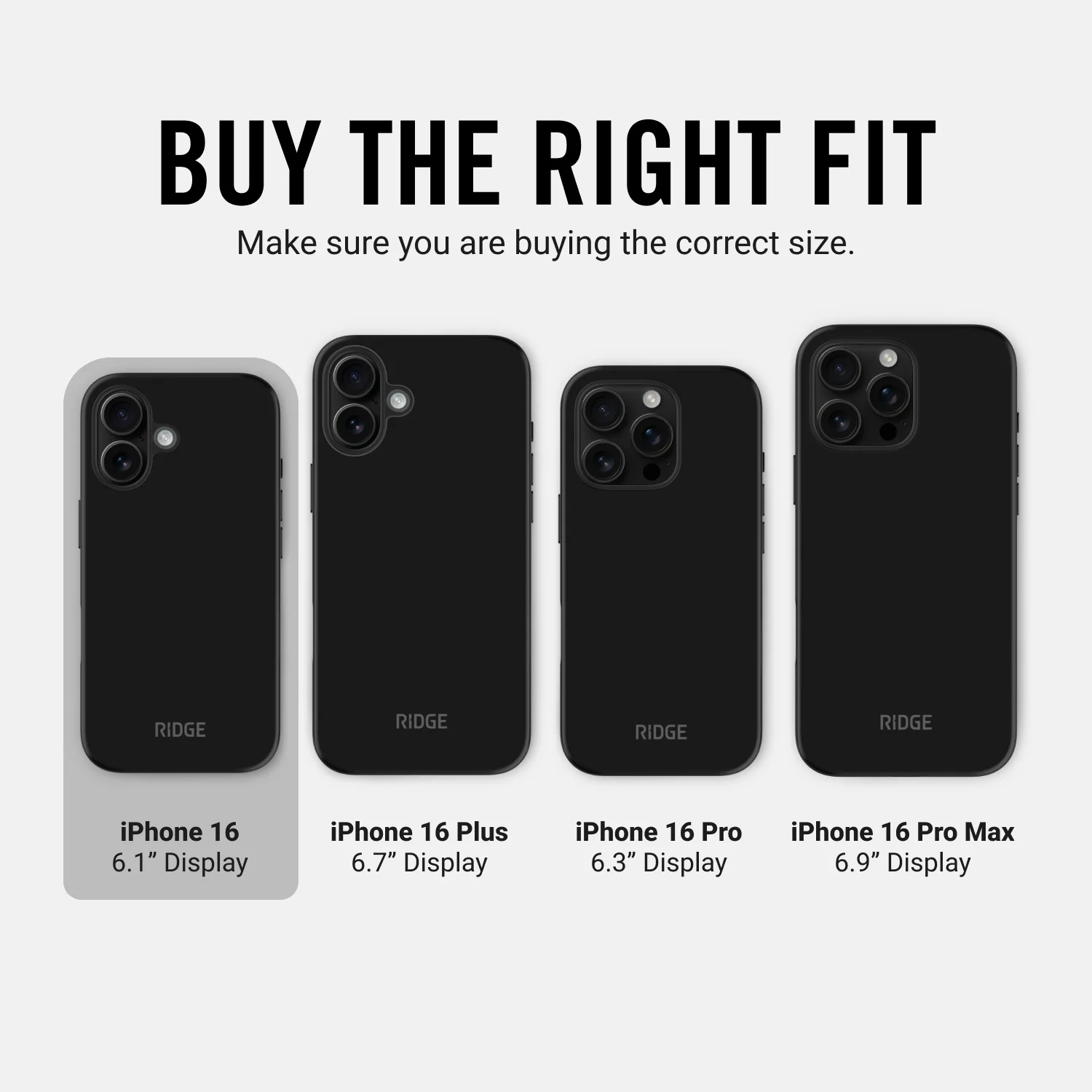 Ridge Phone Case - Matte Black - iPhone 16 - Image 9