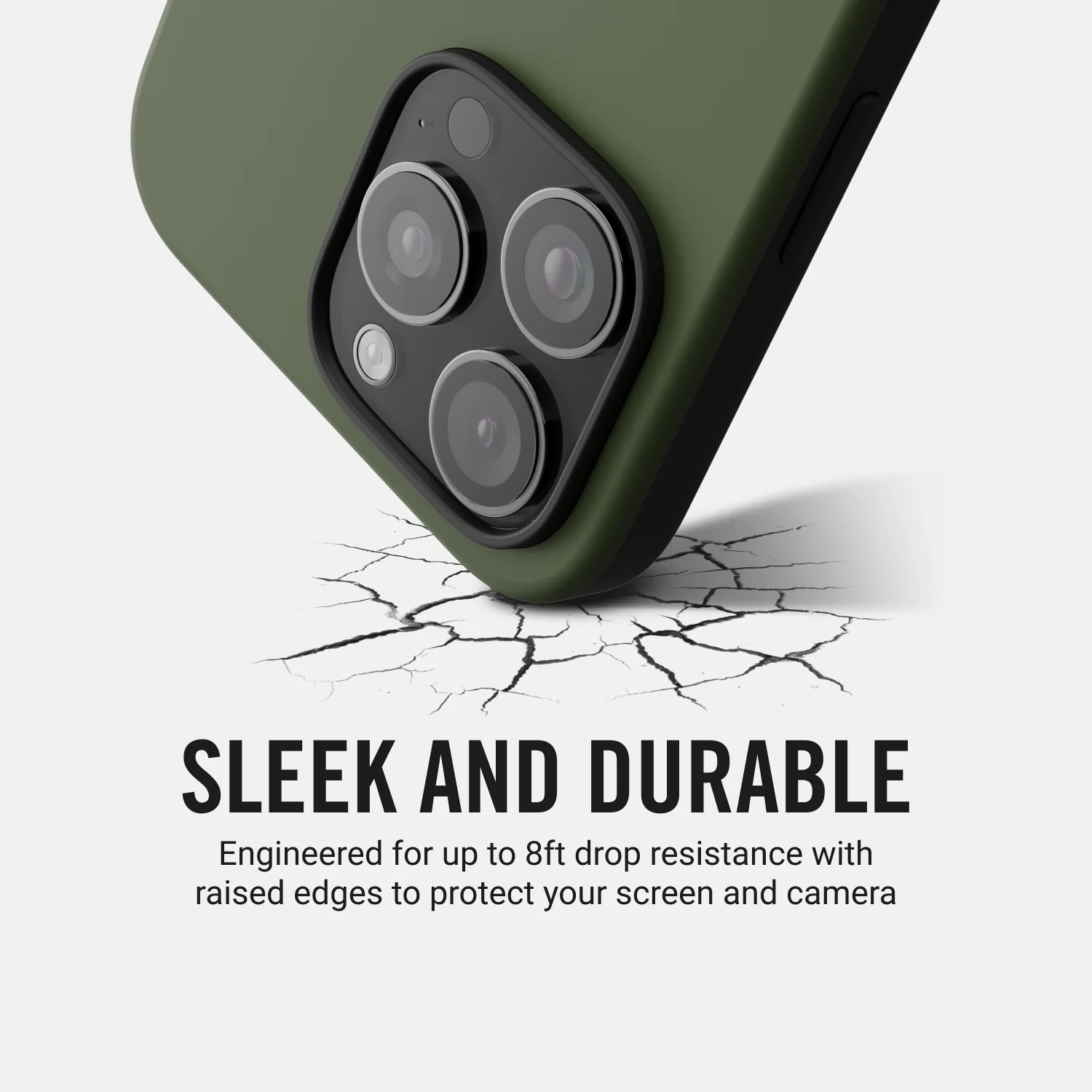 Ridge Phone Case - Matte Olive - iPhone 16 - Image 7