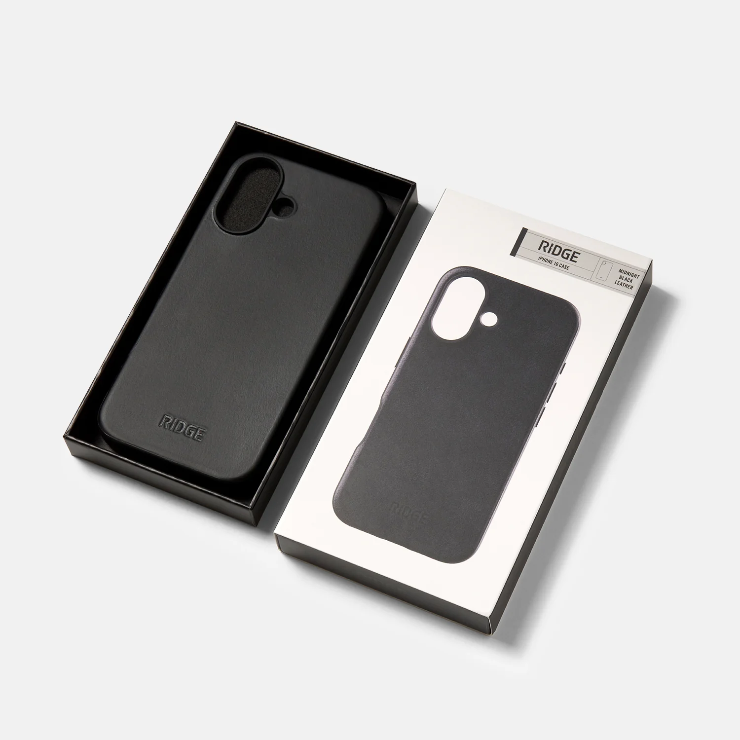 Ridge Phone Case - Midnight Black Leather - iPhone 16 - Image 5