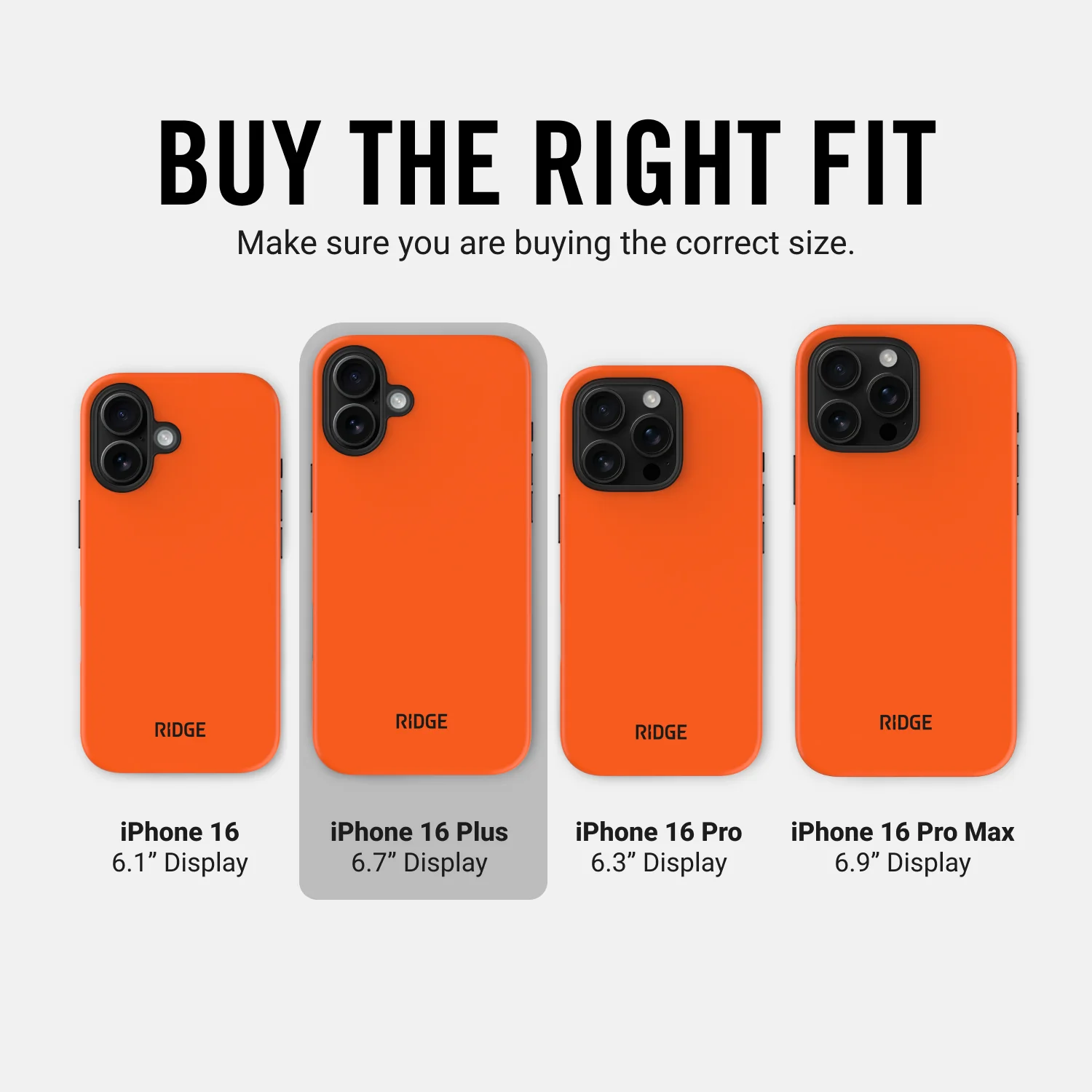 Ridge Phone Case - Basecamp Orange - iPhone 16 Plus - Image 9
