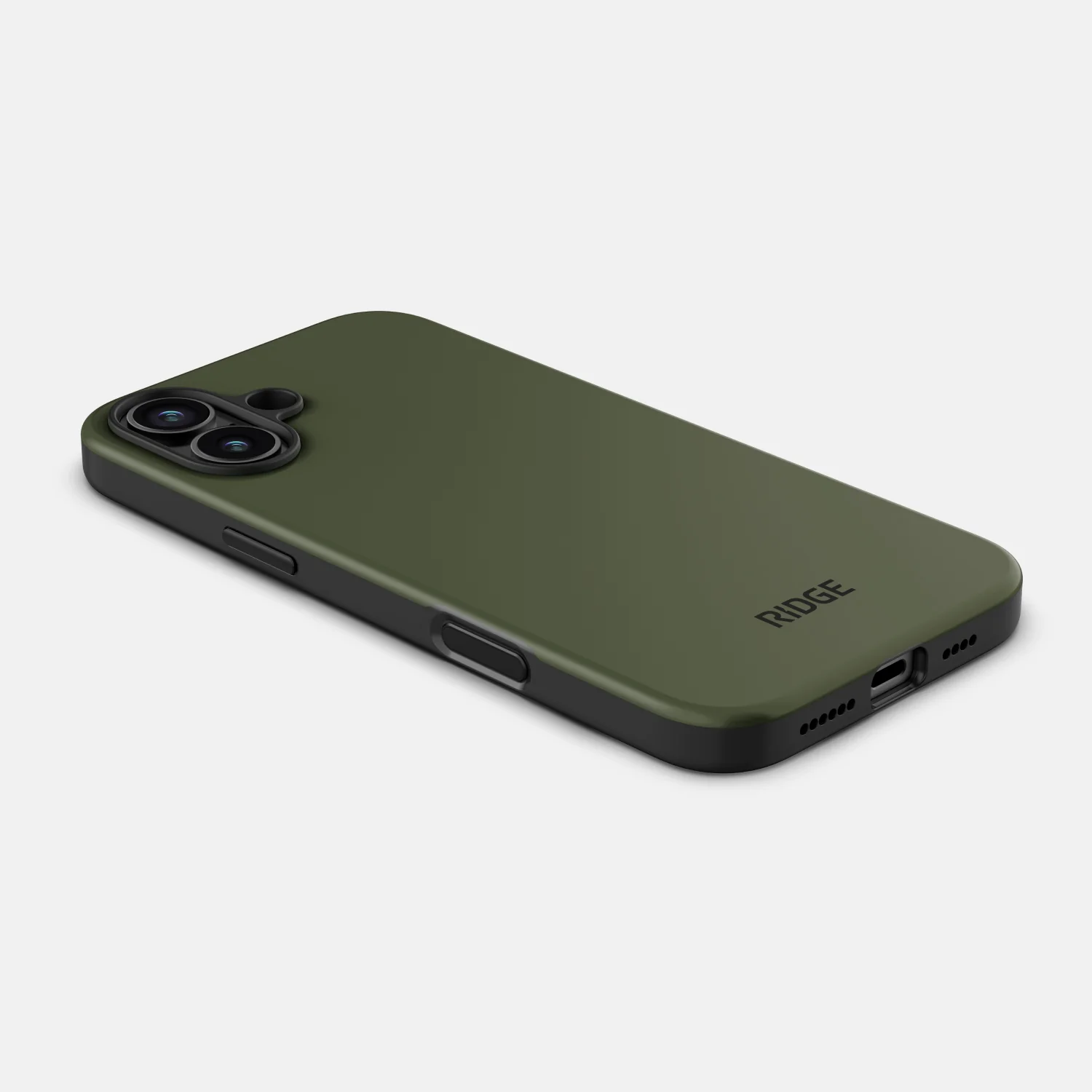 Ridge Phone Case - Matte Olive - iPhone 16 Plus - Image 3