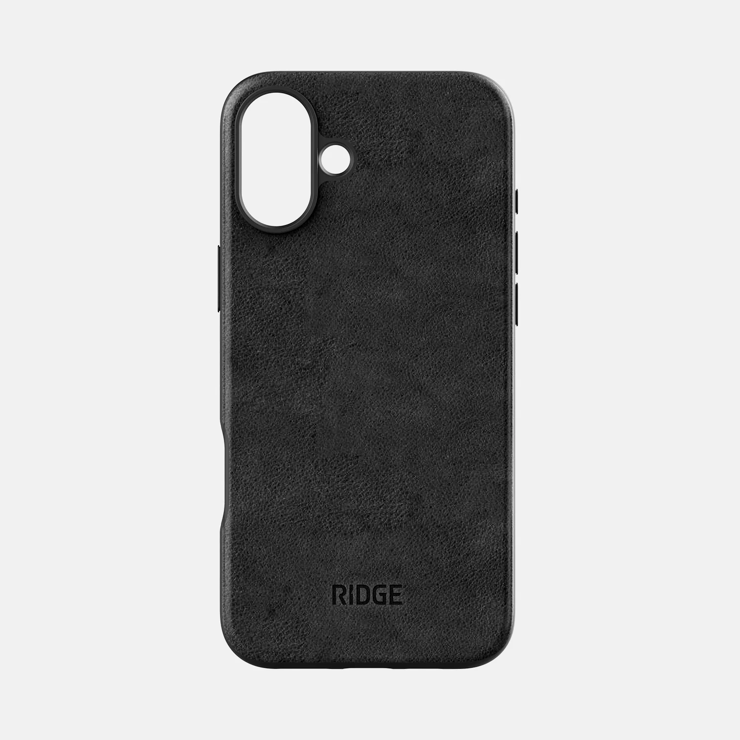 Ridge Phone Case - Midnight Black Leather - iPhone 16 Plus - Image 2