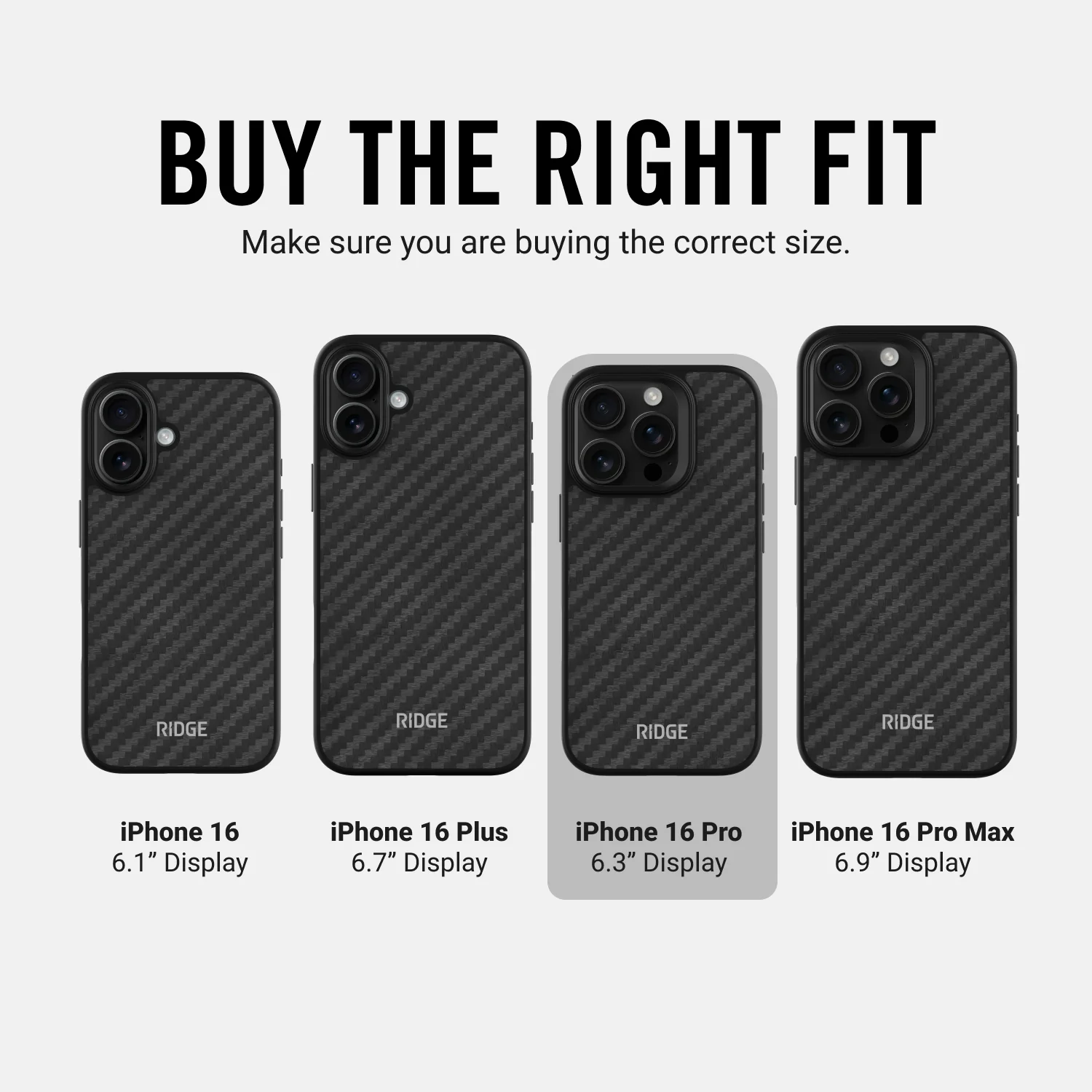 Ridge Phone Case - Carbon - iPhone 16 Pro - Image 9