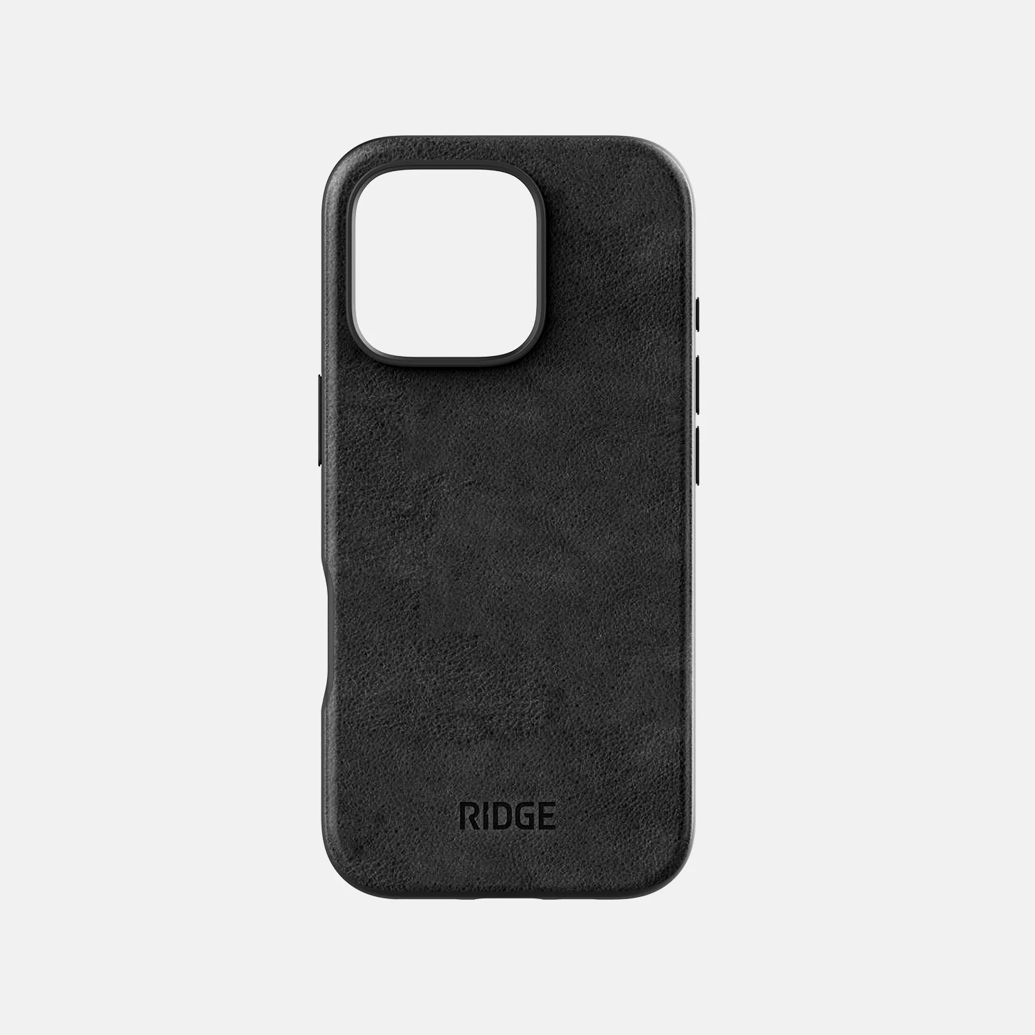 Ridge Phone Case - Midnight Black Leather - iPhone 16 Pro - Image 2
