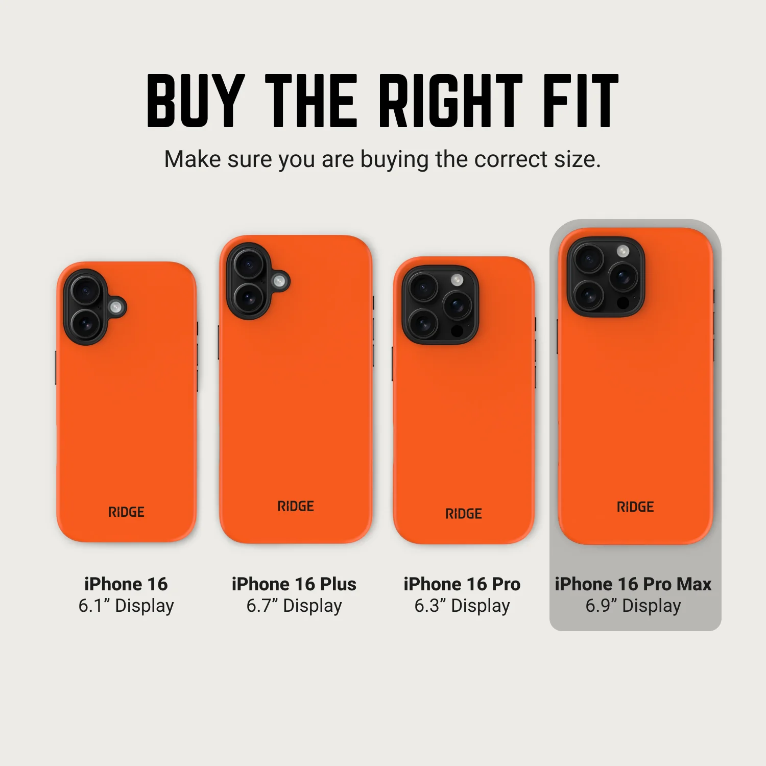 Ridge Phone Case - Basecamp Orange - iPhone 16 Pro Max - Image 9