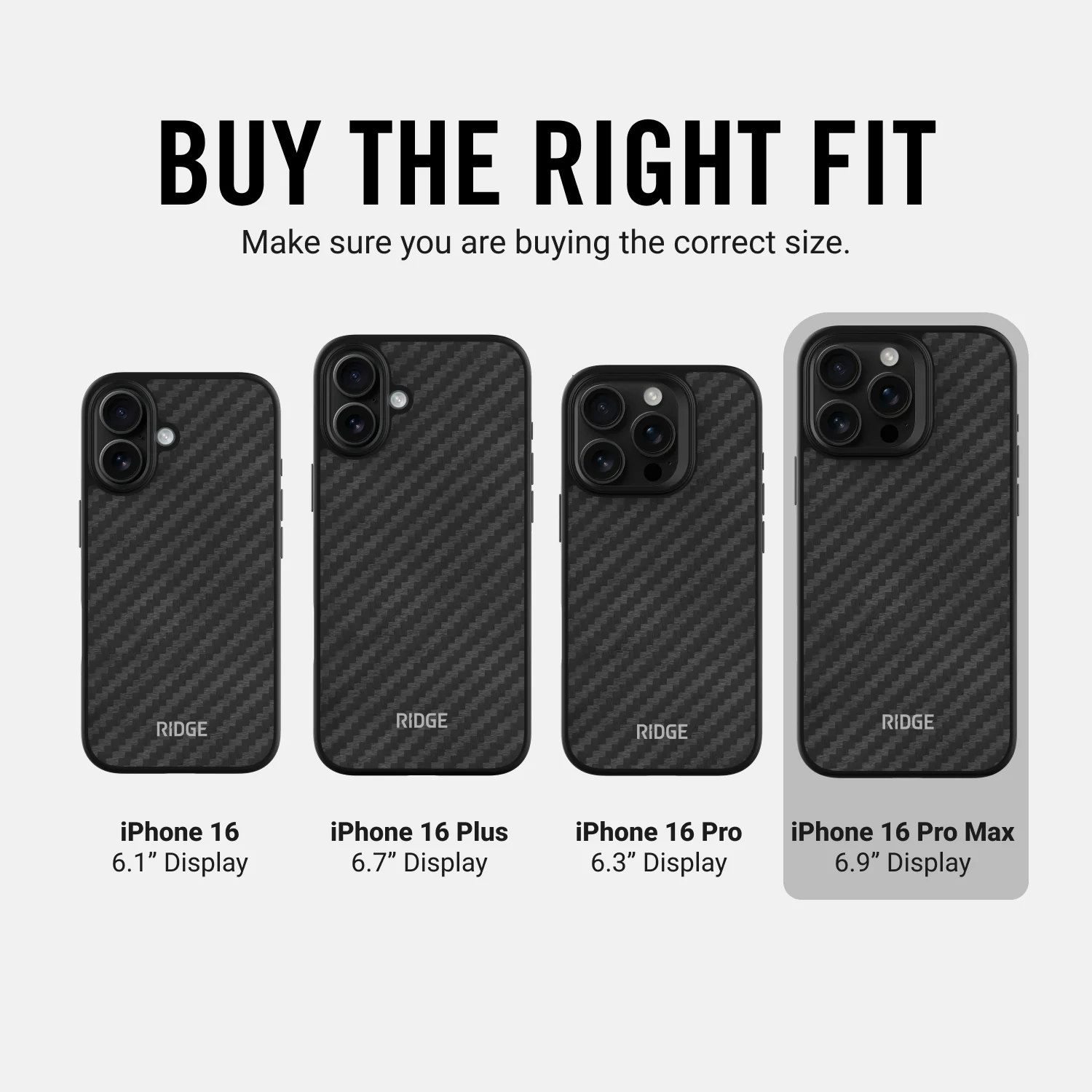 Ridge Phone Case - Carbon - iPhone 16 Pro Max - Image 9