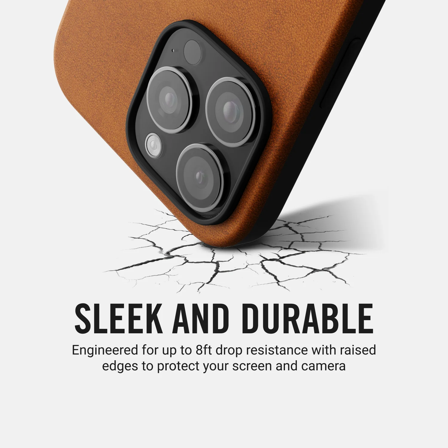 Ridge Phone Case - Tobacco Brown Leather - iPhone 16 Pro Max - Image 7