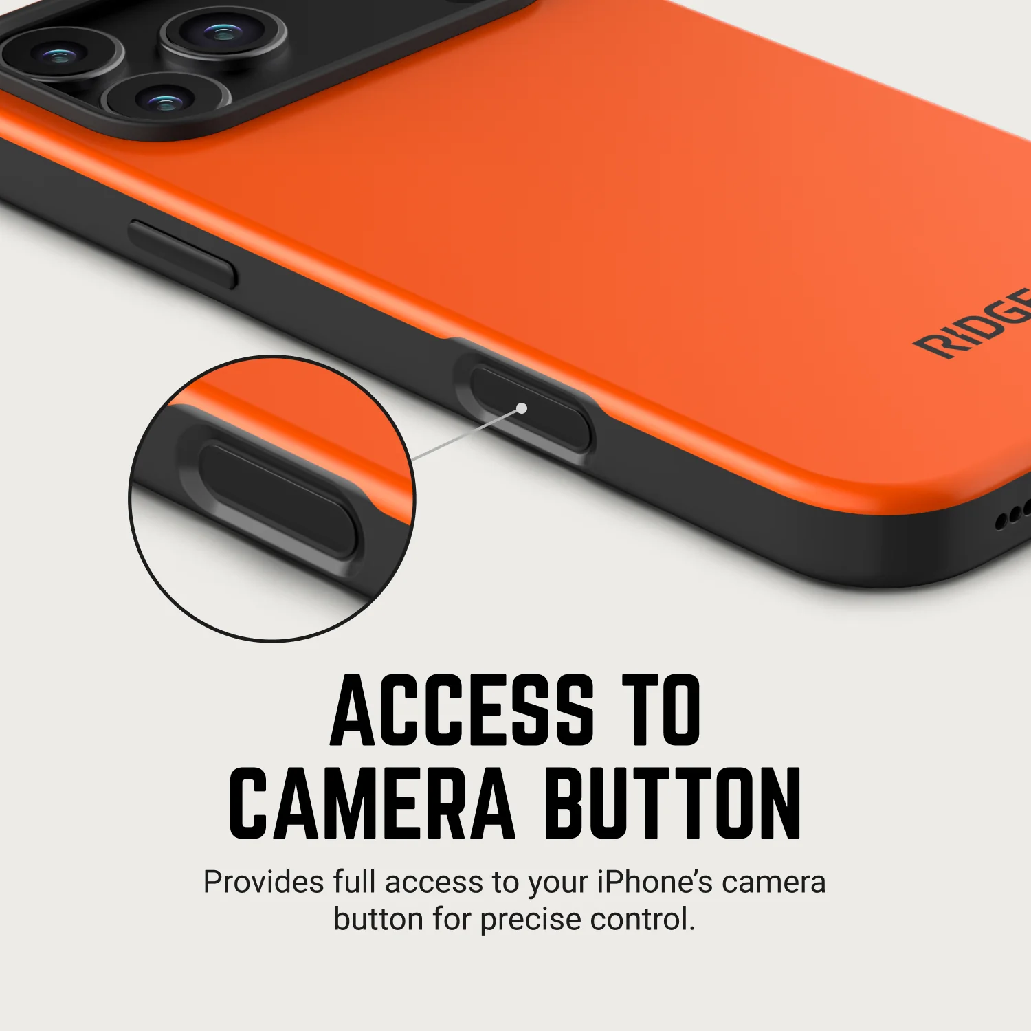 Ridge Phone Case - Basecamp Orange - iPhone 17 Pro - Image 10