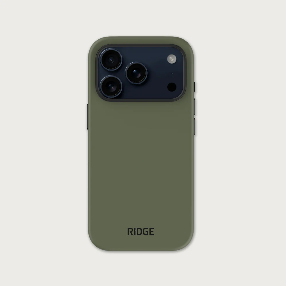 Ridge Phone Case - Matte Olive - iPhone 17 Pro