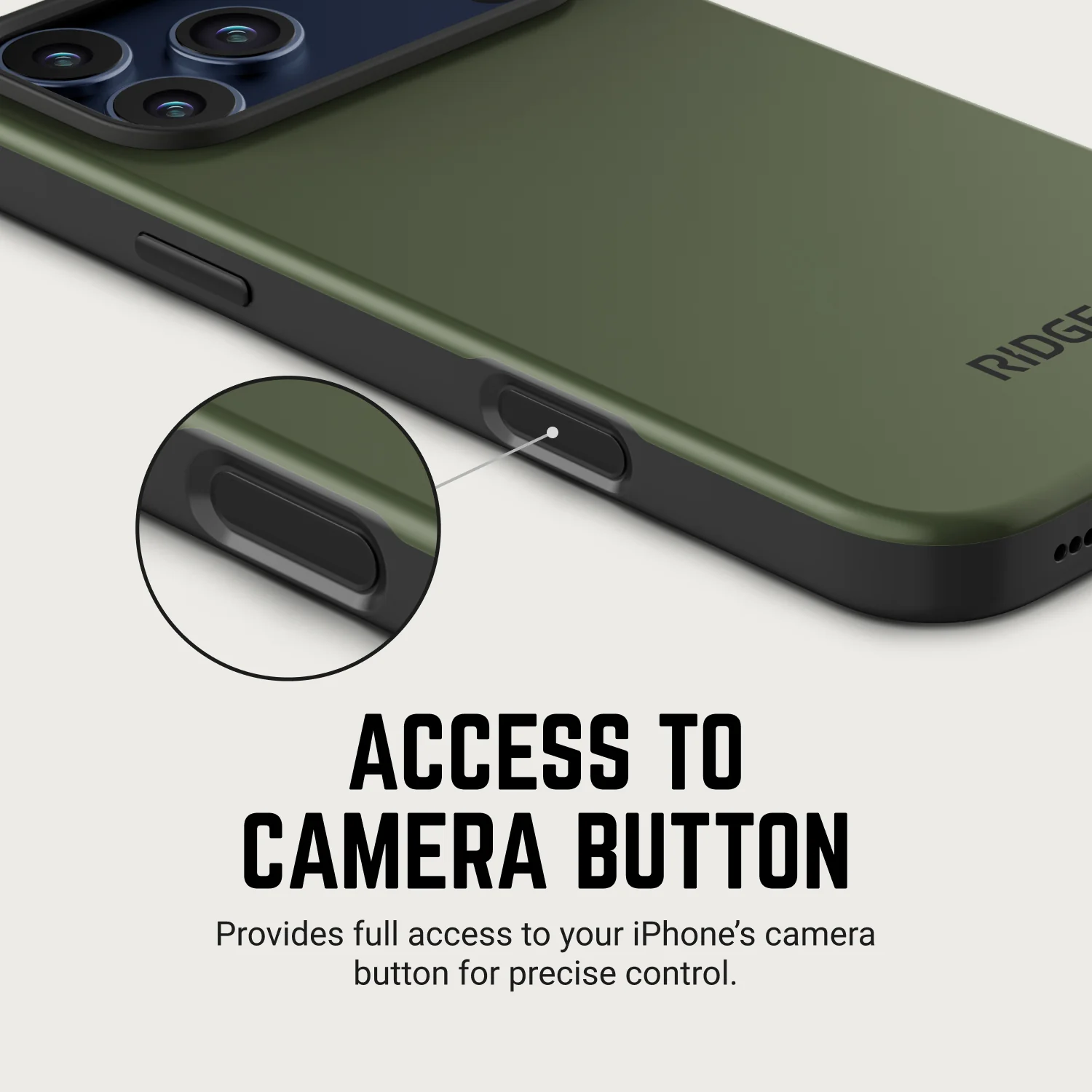 Ridge Phone Case - Matte Olive - iPhone 17 Pro - Image 10