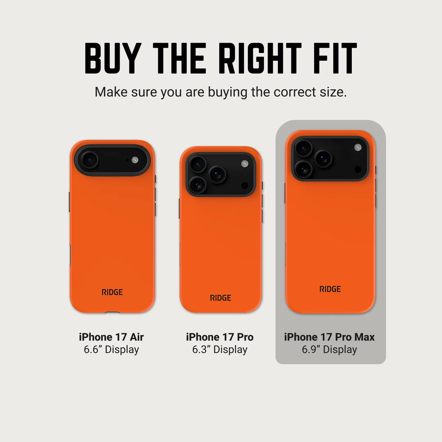 Ridge Phone Case - Basecamp Orange - iPhone 17 Pro Max - Image 9