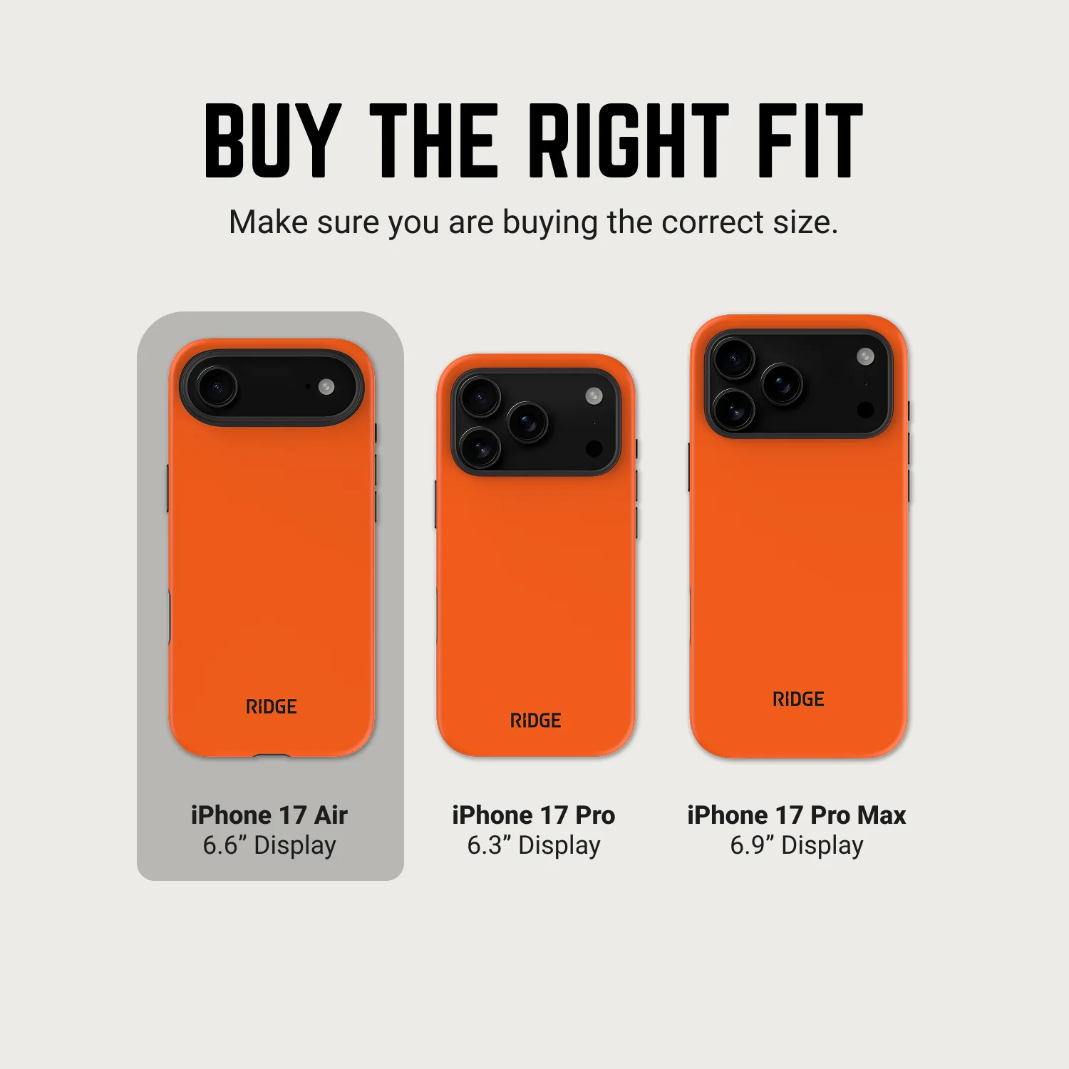 Ridge Phone Case - Basecamp Orange - iPhone Air - Image 9