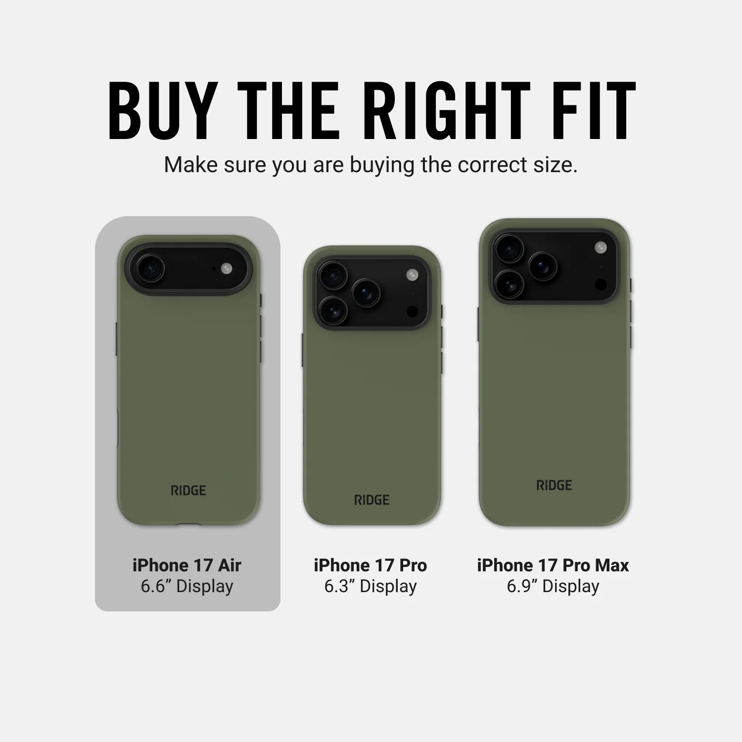 Ridge Phone Case - Matte Olive - iPhone Air - Image 9