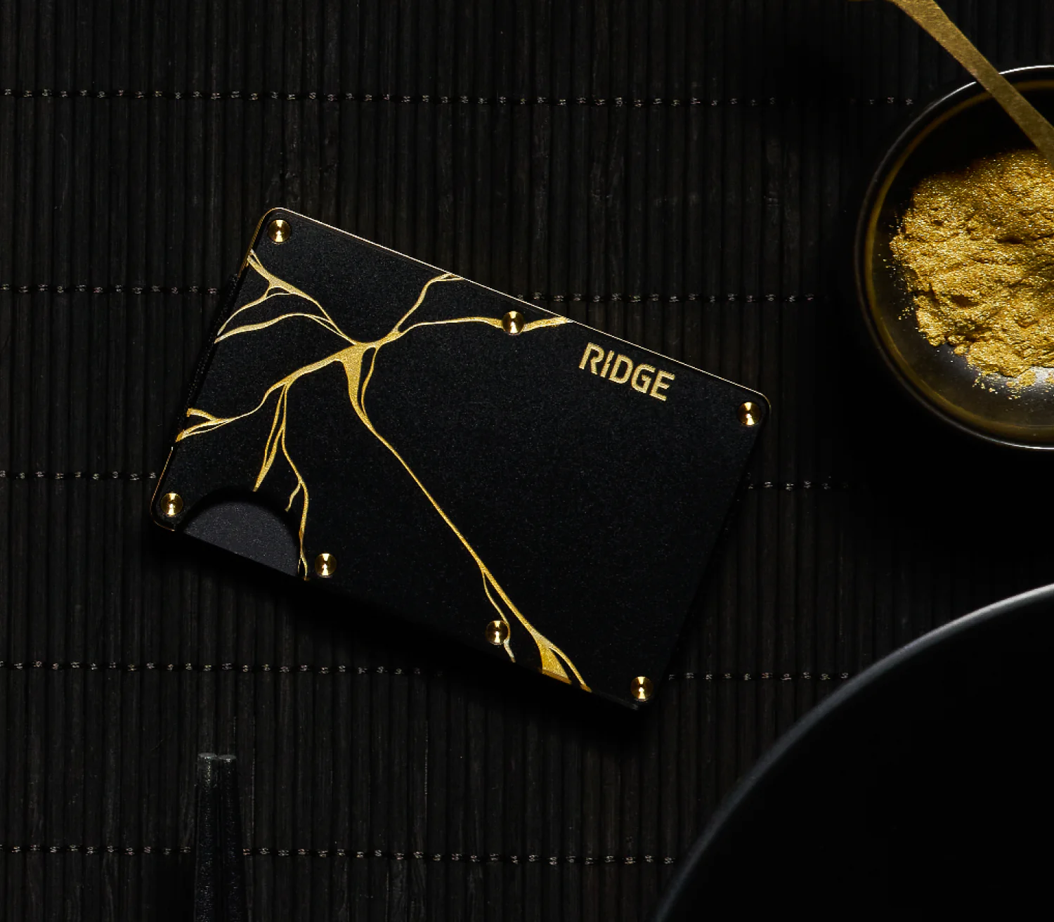 Ridge Wallet - Kintsugi - Black - Image 4