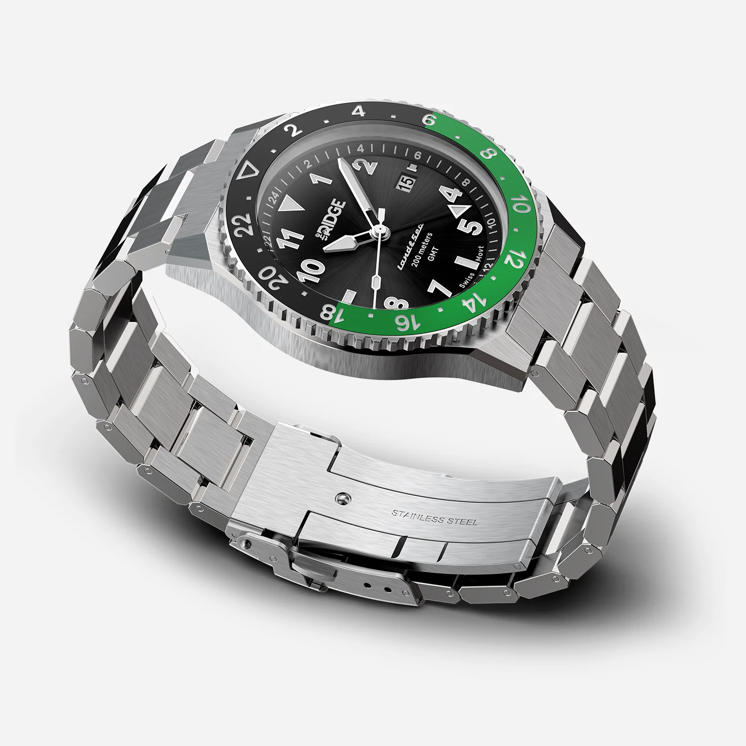 Ridge Land & Sea GMT Watch 42mm - Royal Black - Image 4