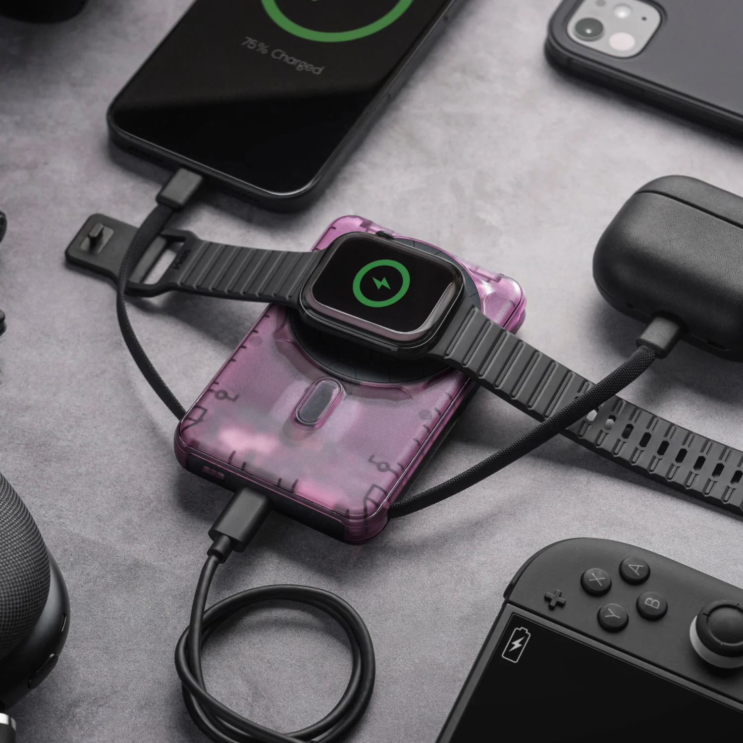 Ridge Power Bank - 10k mAh - Atomic Purple - Image 4