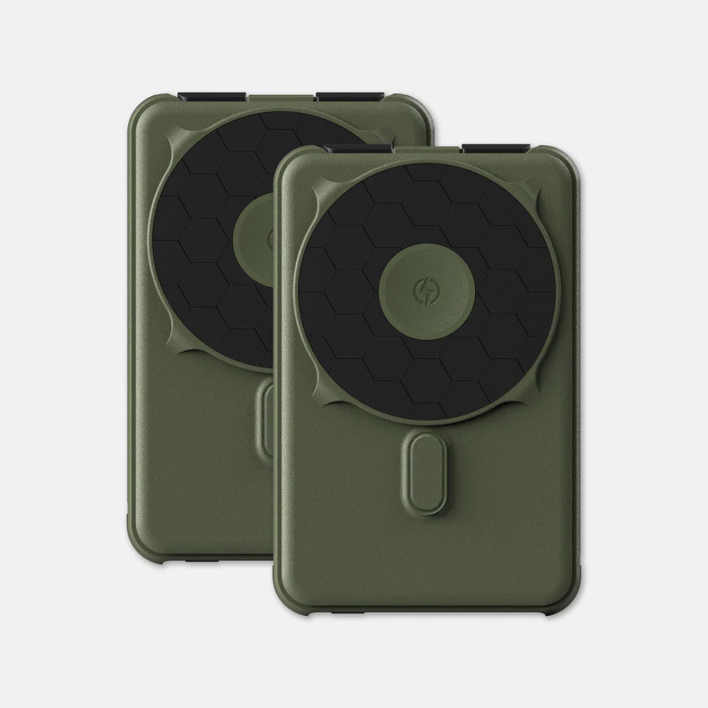Ridge Power Bank - 10k mAh Bundle - Matte Olive - 2-Pack - Image 13