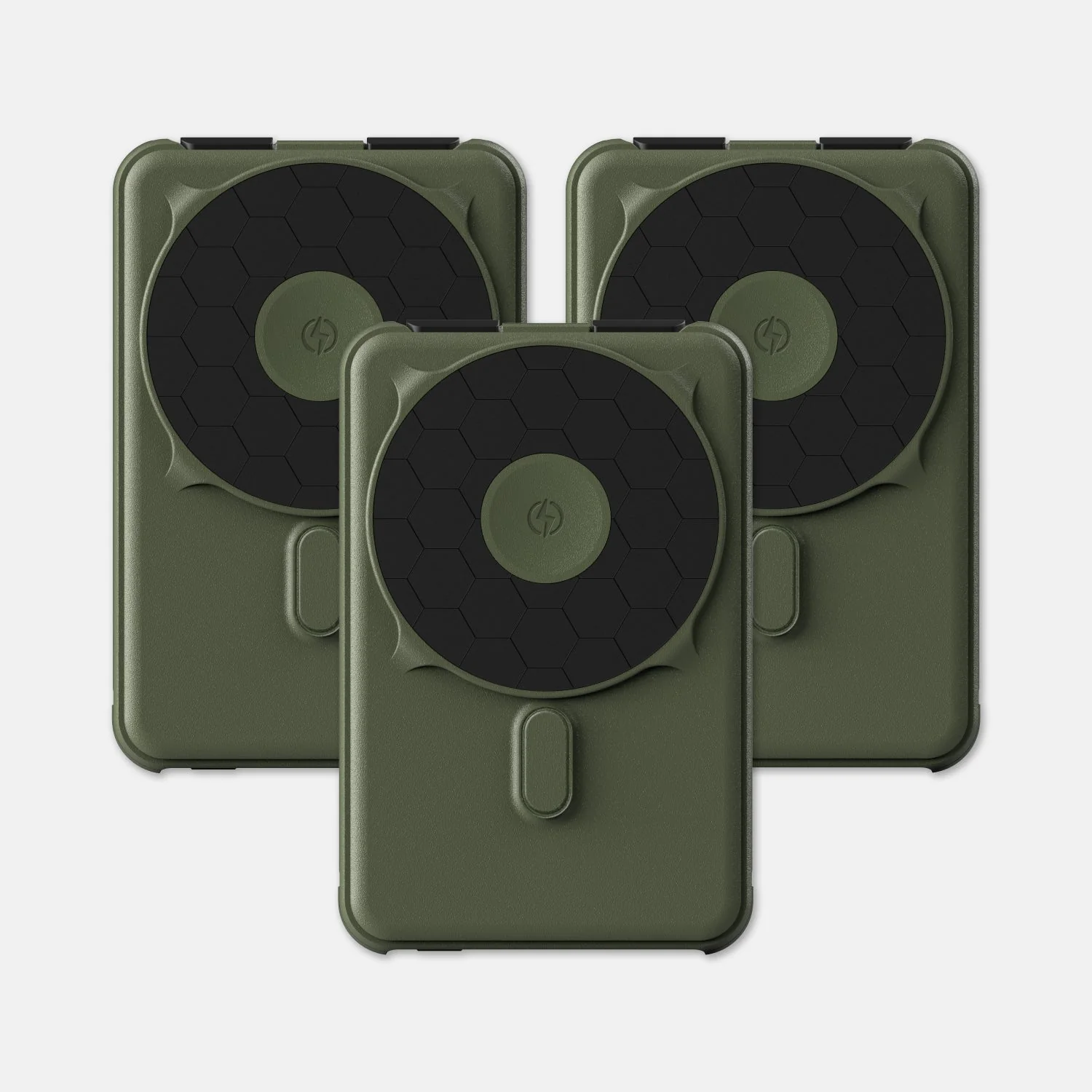 Ridge Power Bank - 10k mAh Bundle - Matte Olive - 3-Pack